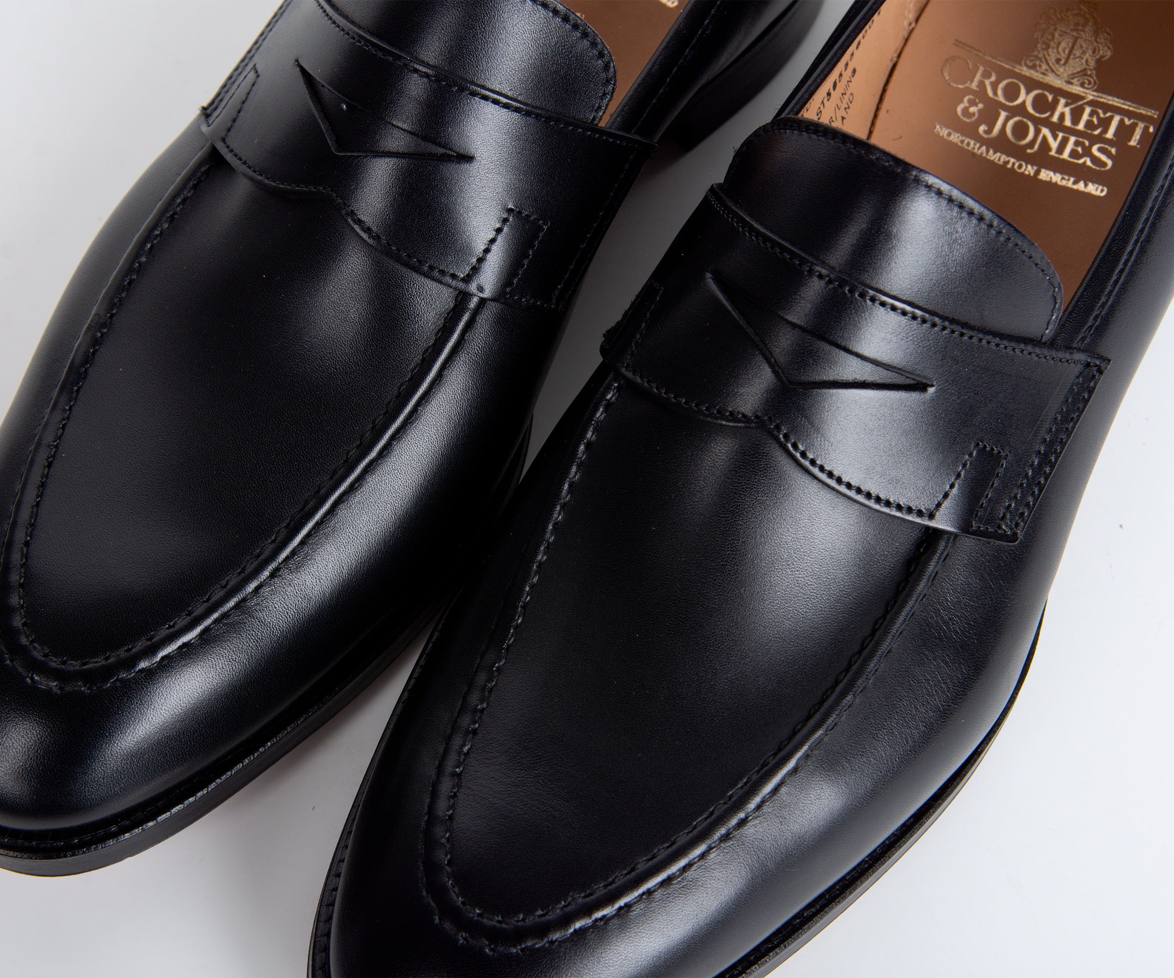 Crockett & Jones 'Sydney' Penny Loafer Black - Image 3