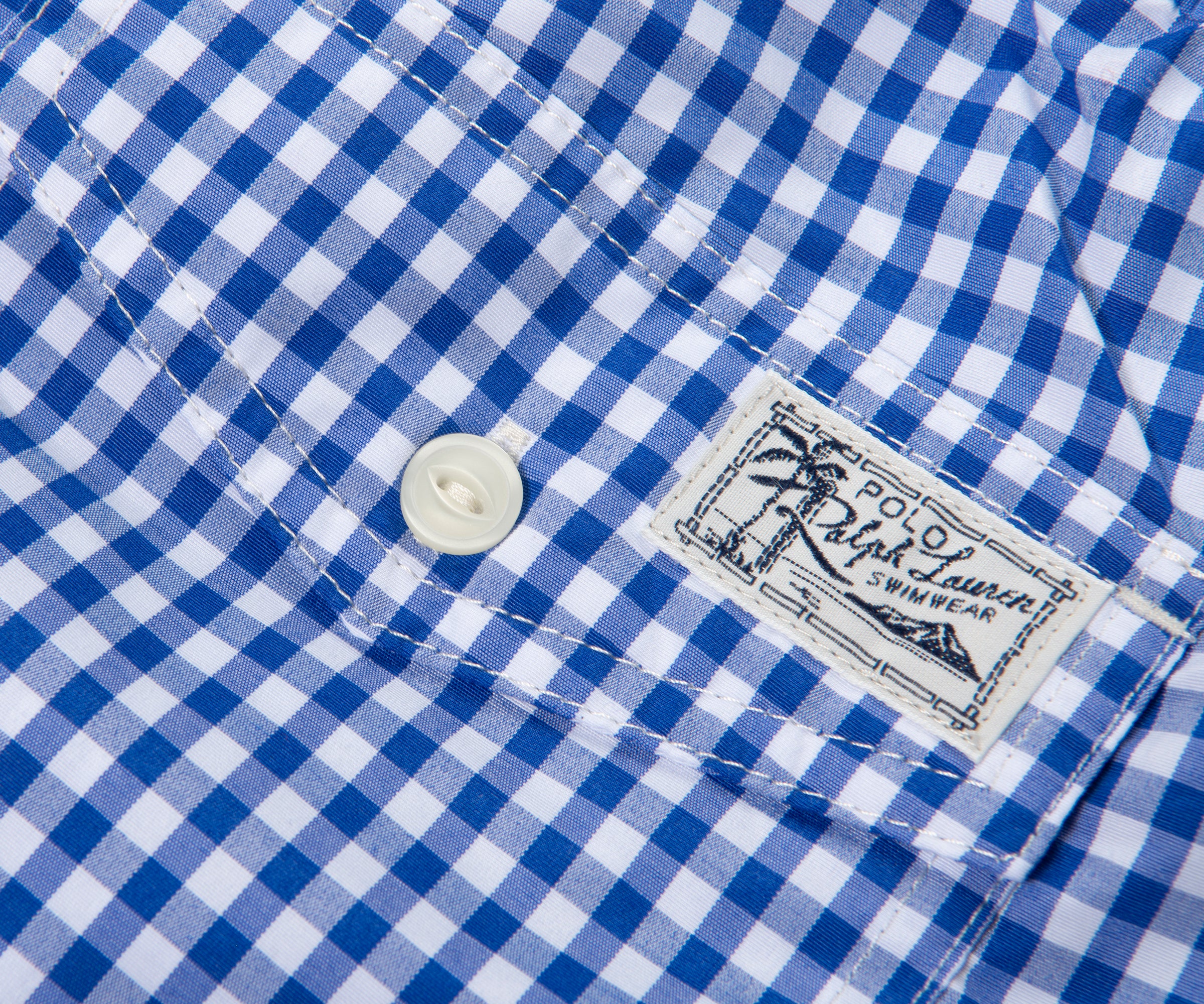 Ralph Lauren Ralph Lauren Gingham Check Swim Short Blue/White - Image 4