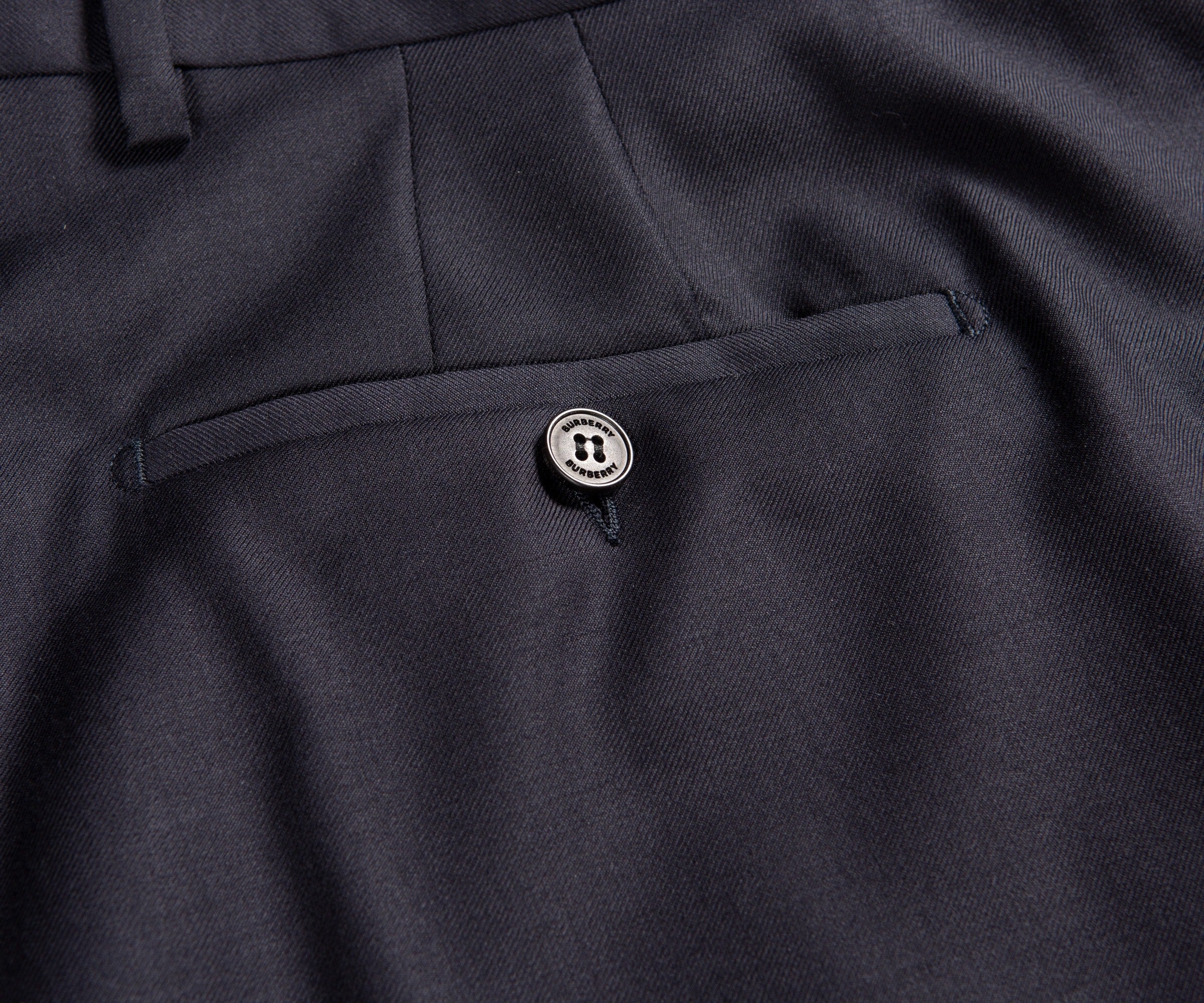 Burberry Navy Classic Wool Suit - Image 3