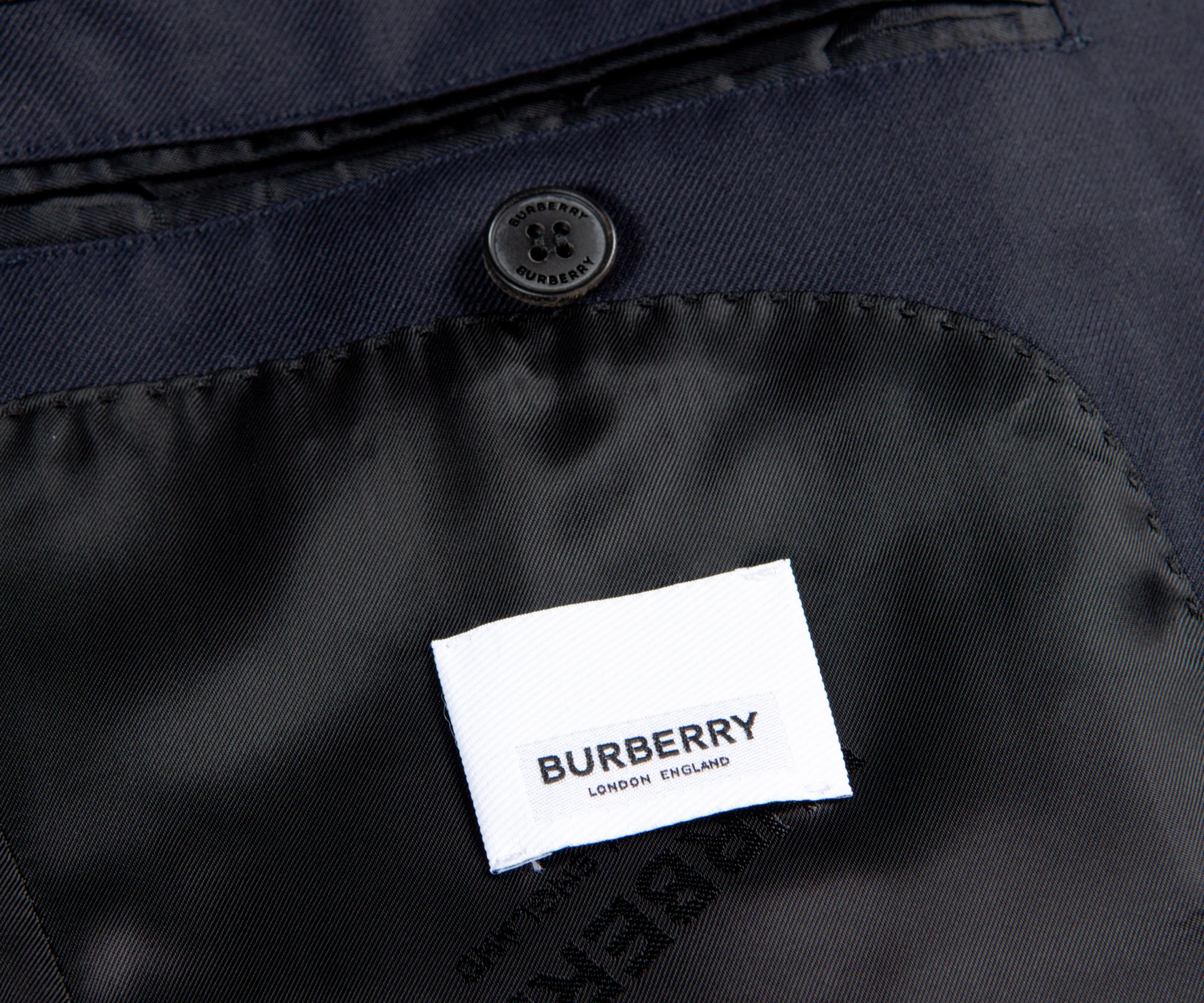 Burberry Navy Classic Wool Suit - Image 7