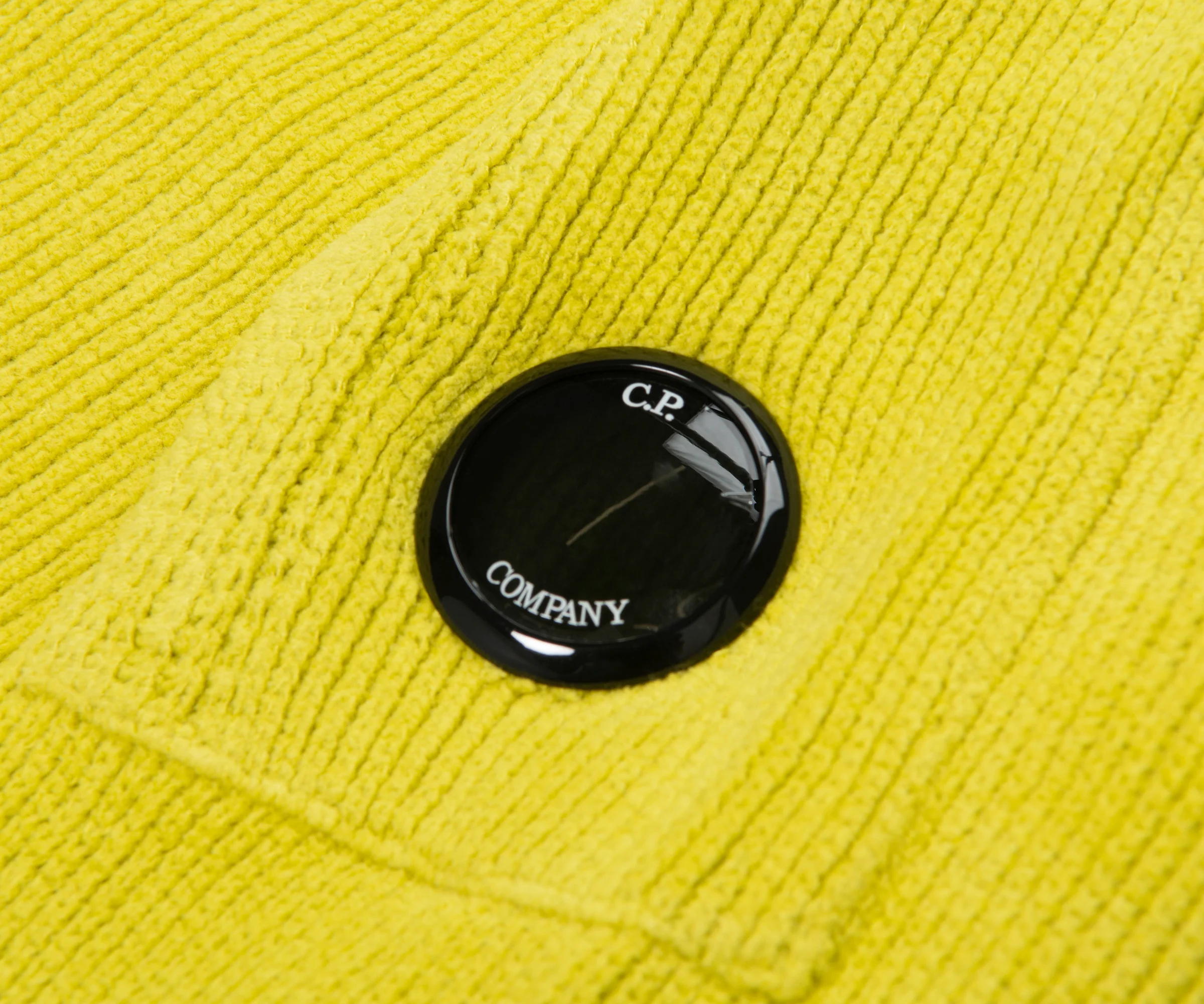 C.P. Company Acid Yellow Knit Crew Neck Sweater - Image 3