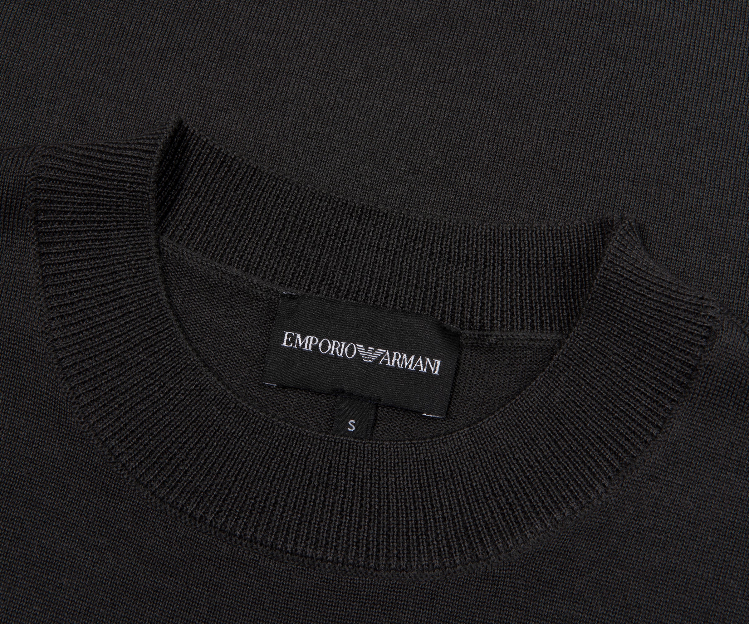 Emporio Armani Grey Travel Thin Knitted Sweater - Image 2