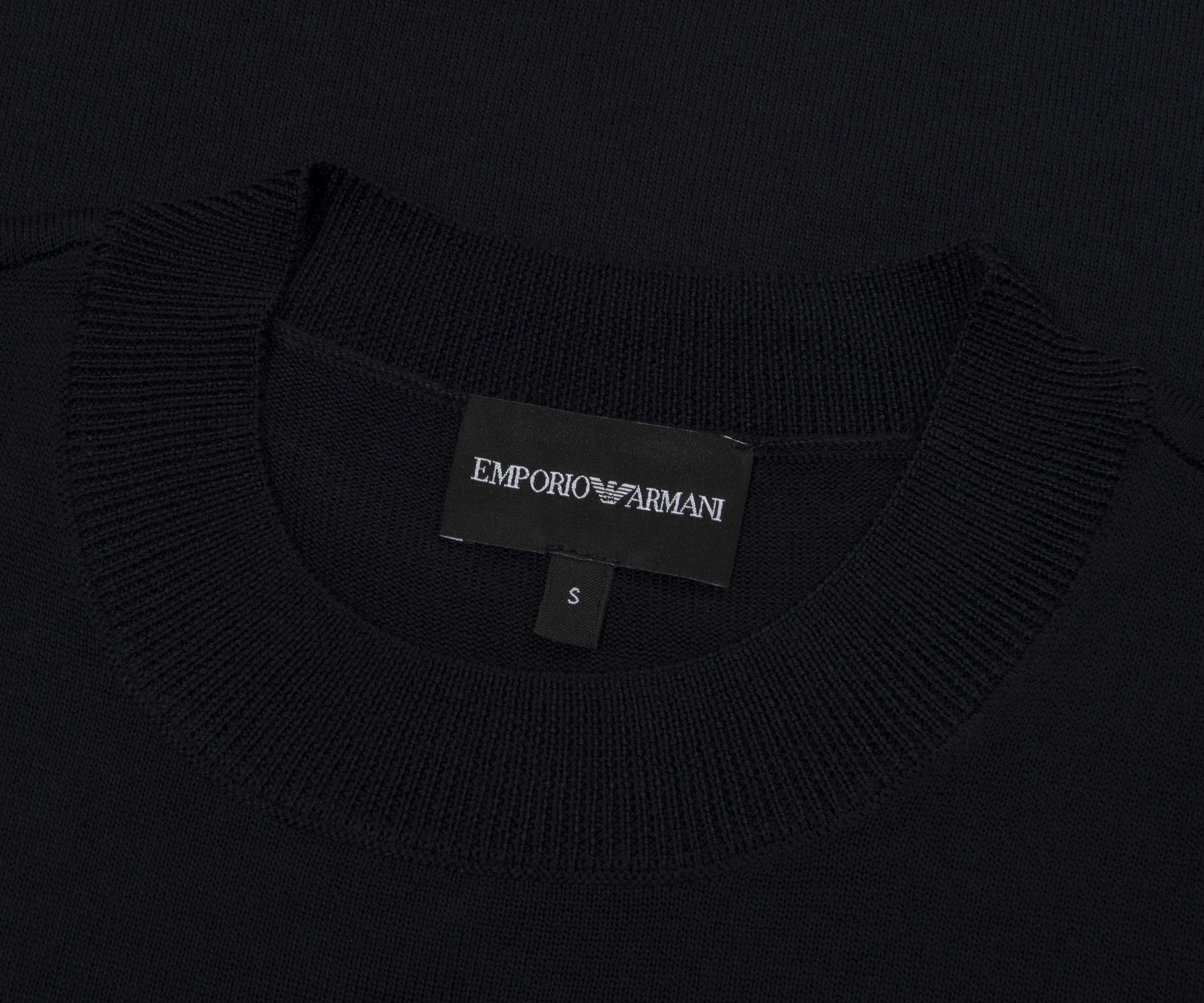 Emporio Armani Navy Travel Thin Knitted Sweater - Image 2