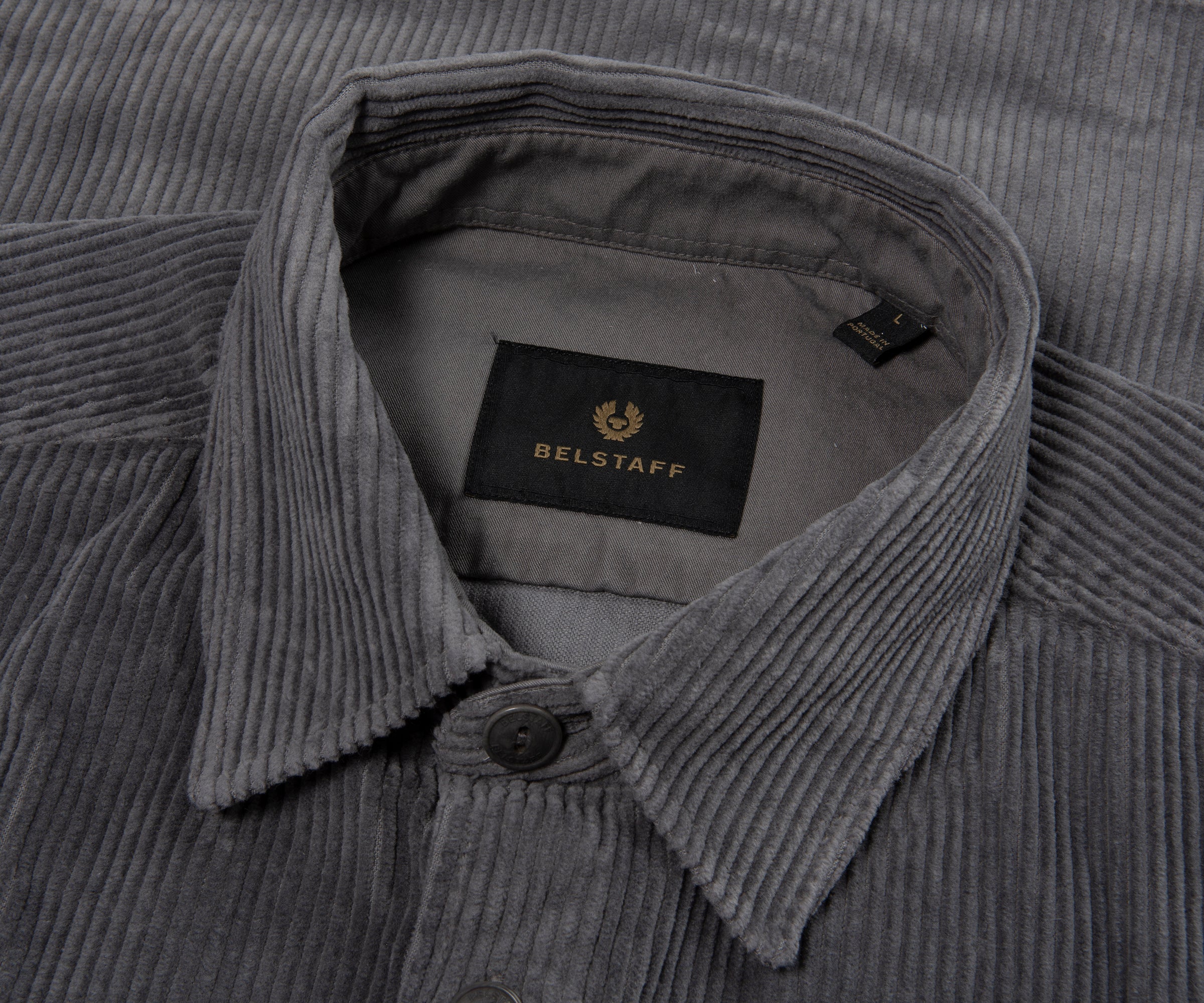 Belstaff Grey Fallgate Coduroy Shirt - Image 2