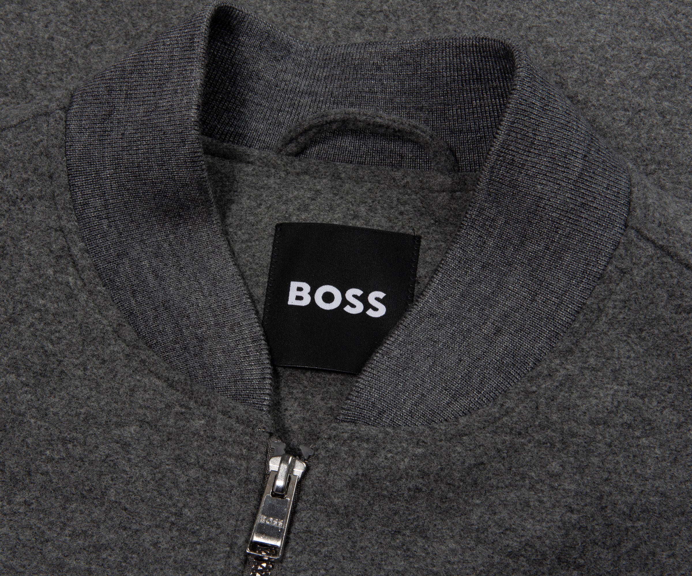 Boss Grey P Hanry Felt Bomber Jacket - Image 2