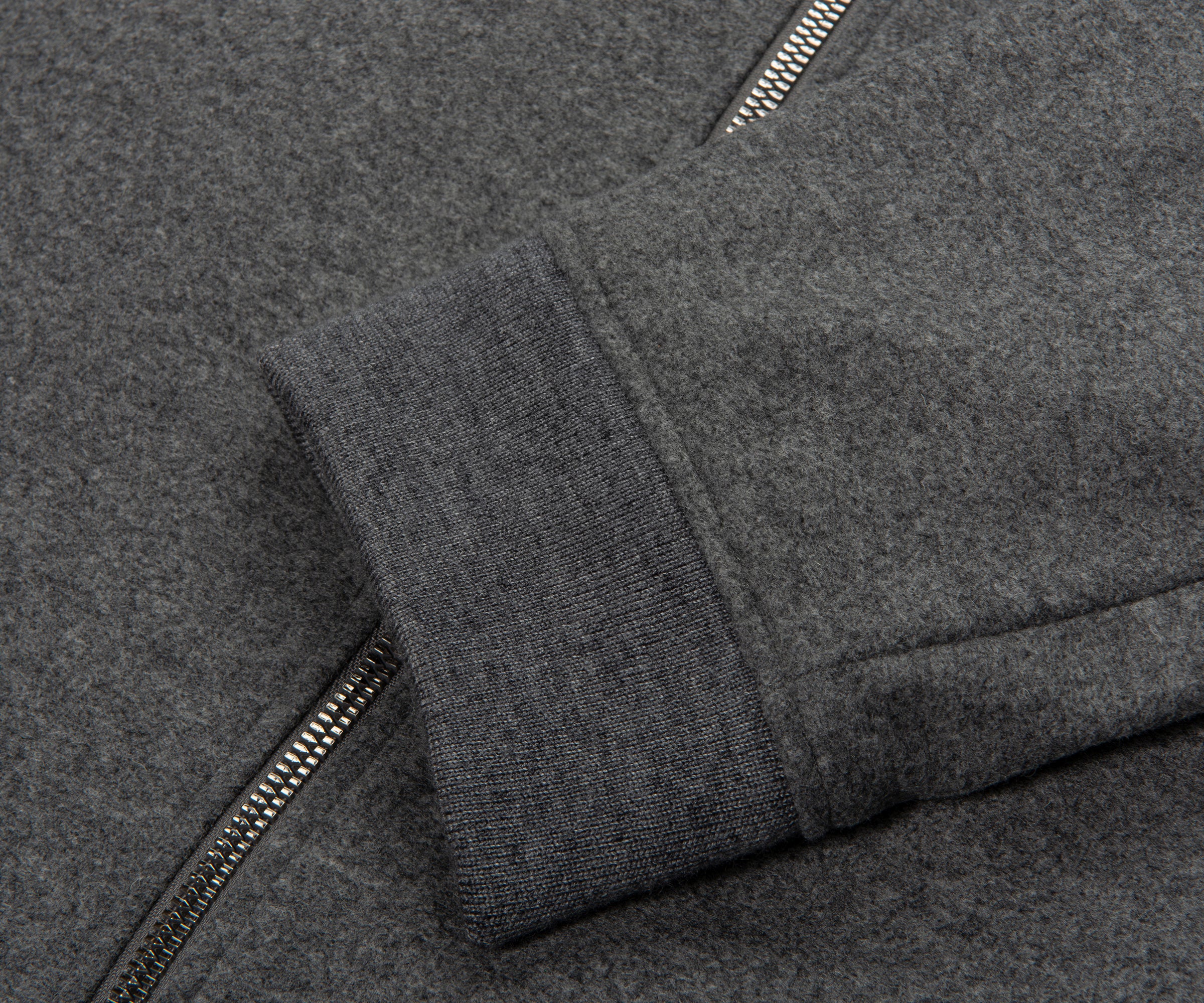 Boss Grey P Hanry Felt Bomber Jacket - Image 4