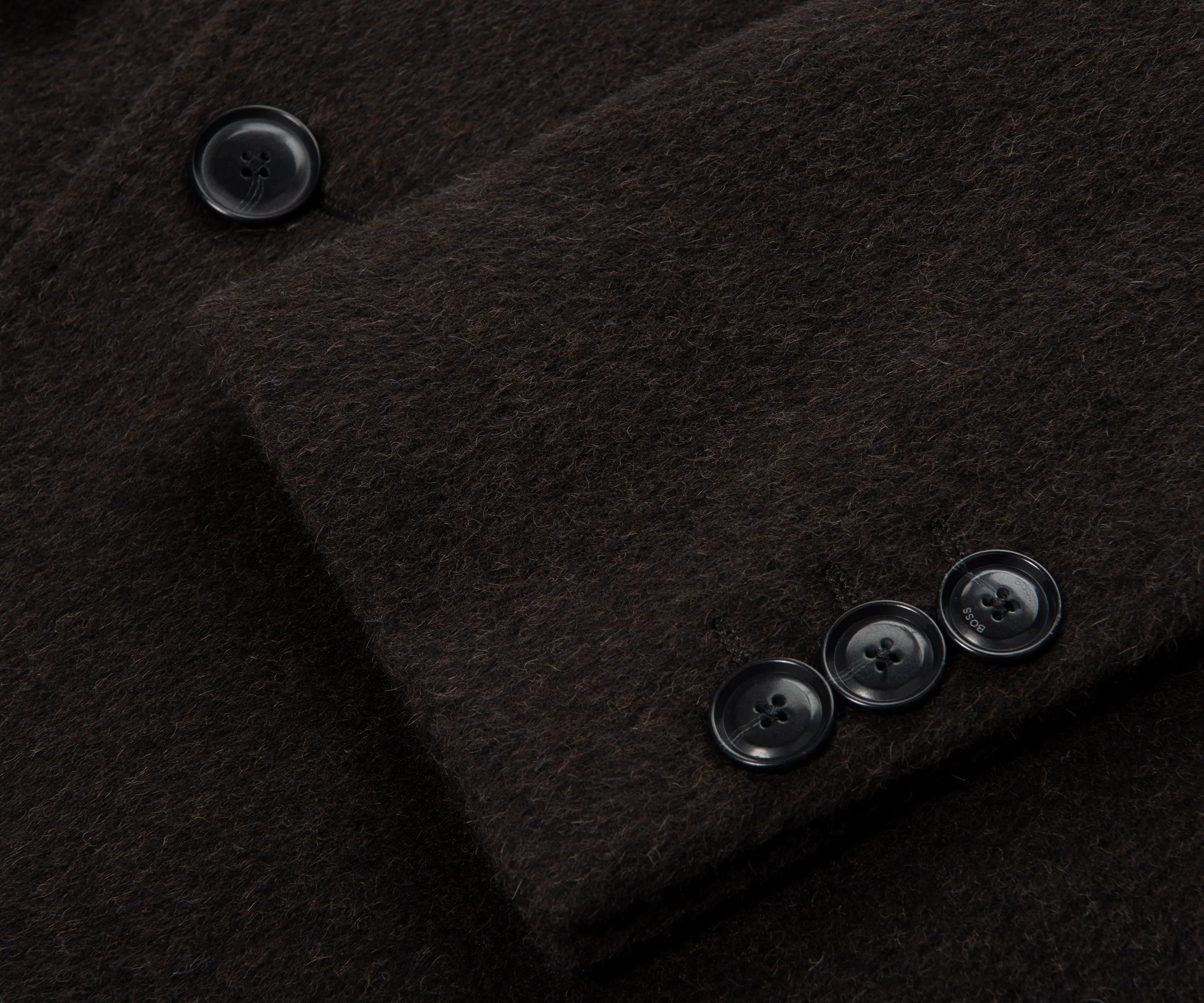 Boss Hyde DB Brown Double Breasted Trench Coat - Image 5