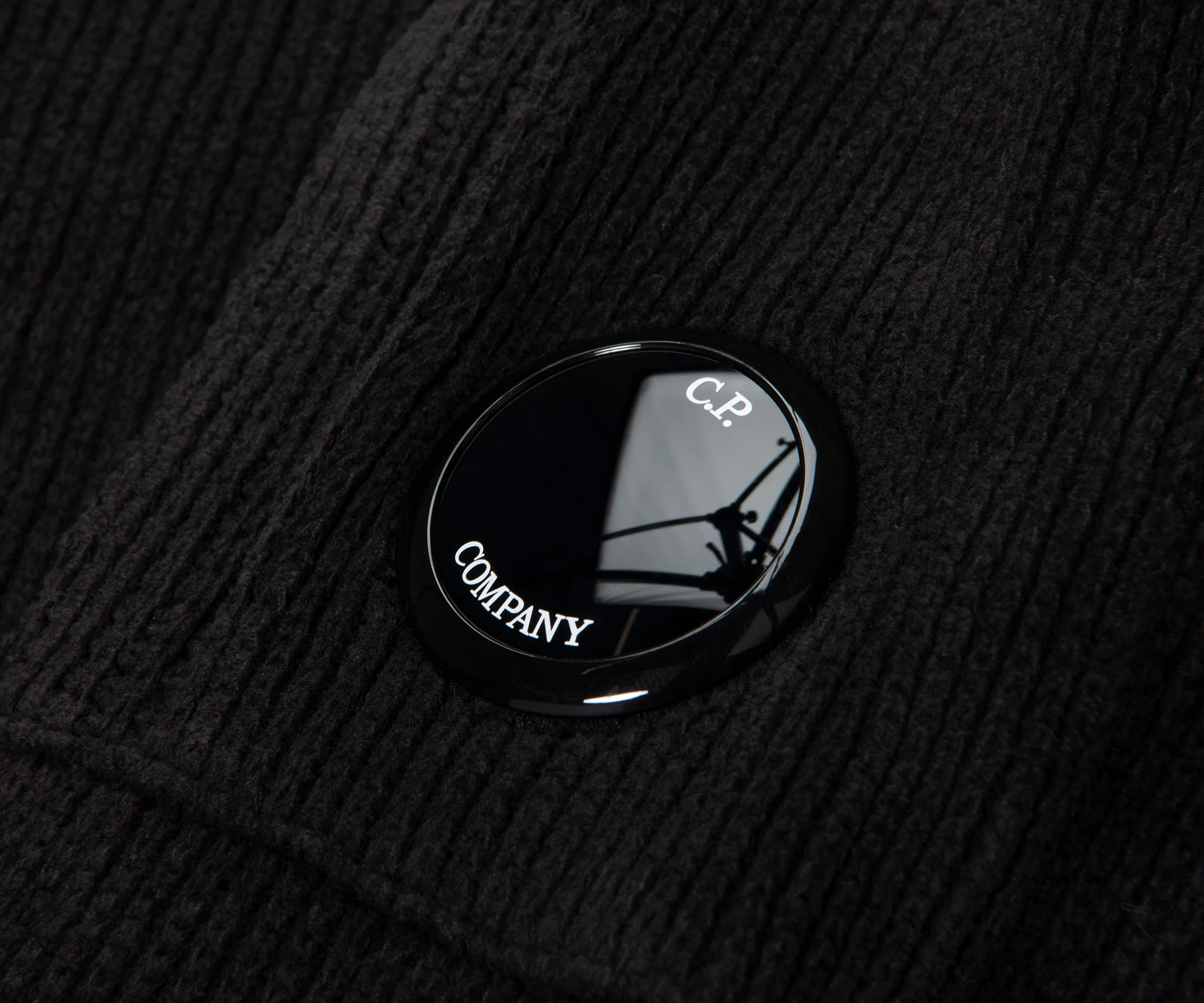 C.P. Company Grey/Brown Knit Crew Neck Sweater - Image 3