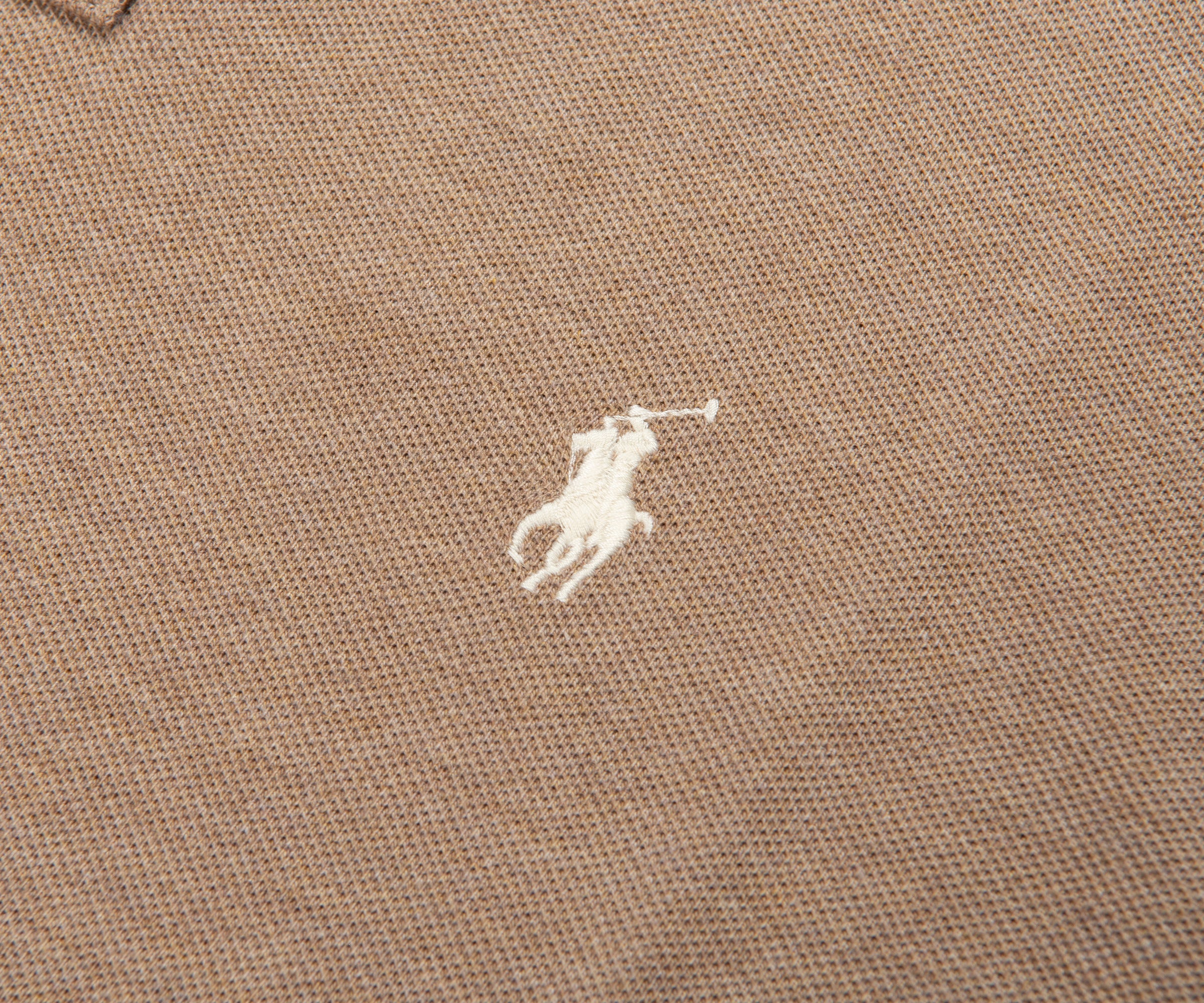 Ralph Lauren Brown Heather Custom Slim Fit Polo Shirt - Image 4