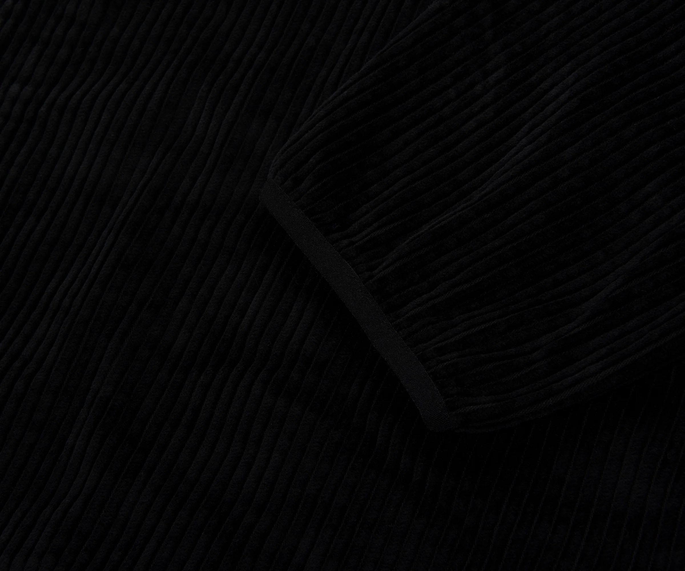 C.P. Company Black Corduroy Goggle Hoodie - Image 4
