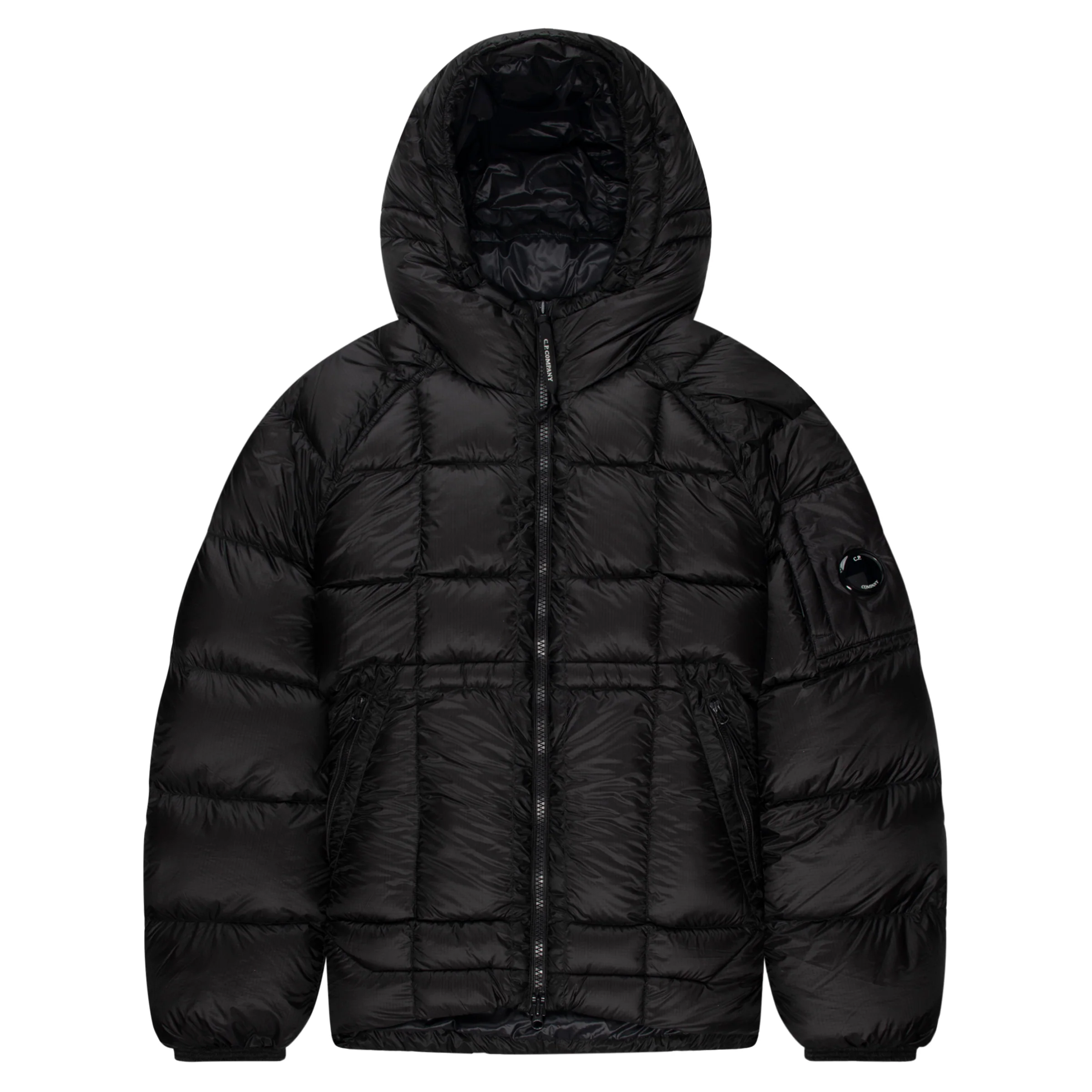 C.P. Company Black DD Shell Hooded Down Puffer Jacket