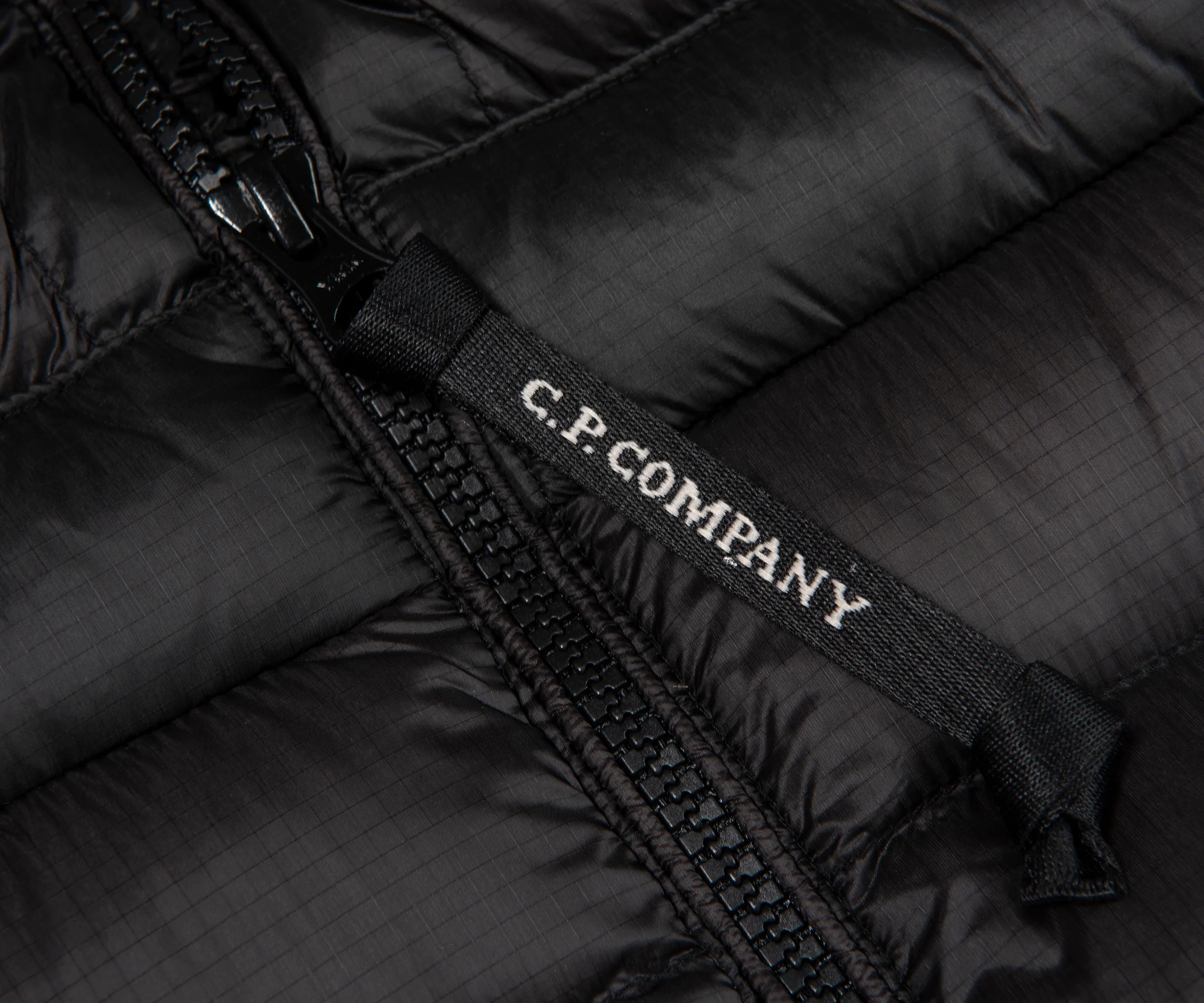 C.P. Company Black Merino Wool Goggle Hooded Puffer Jacket - Image 4