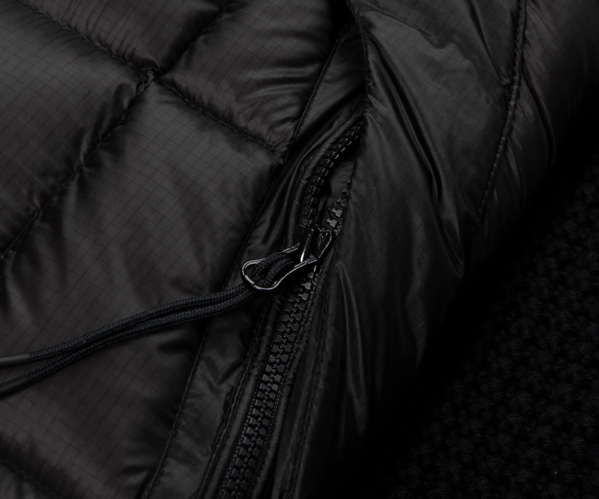 C.P. Company Black Merino Wool Goggle Hooded Puffer Jacket - Image 5
