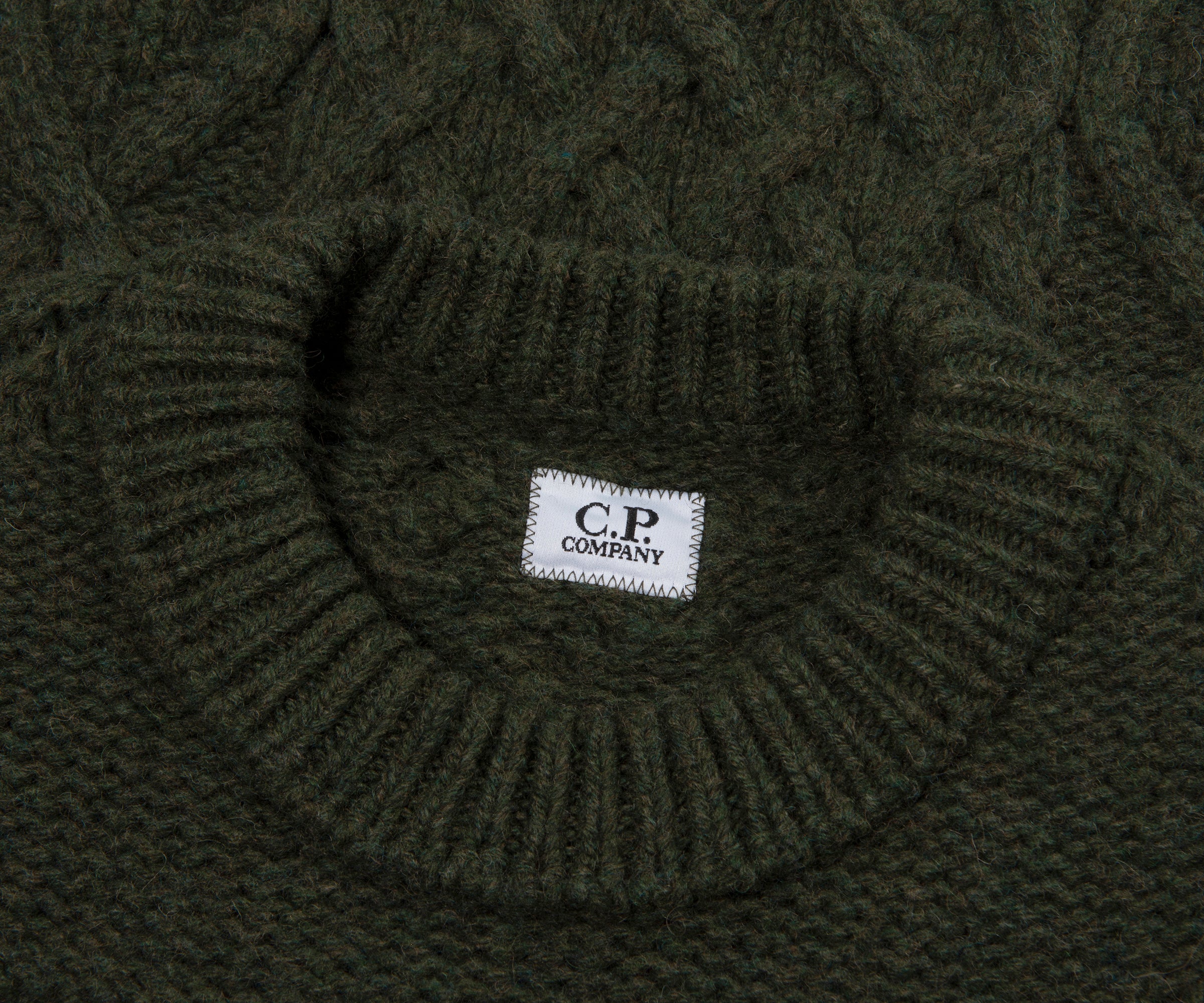 C.P. Company Green Fair Isle Knitted Crewneck - Image 2