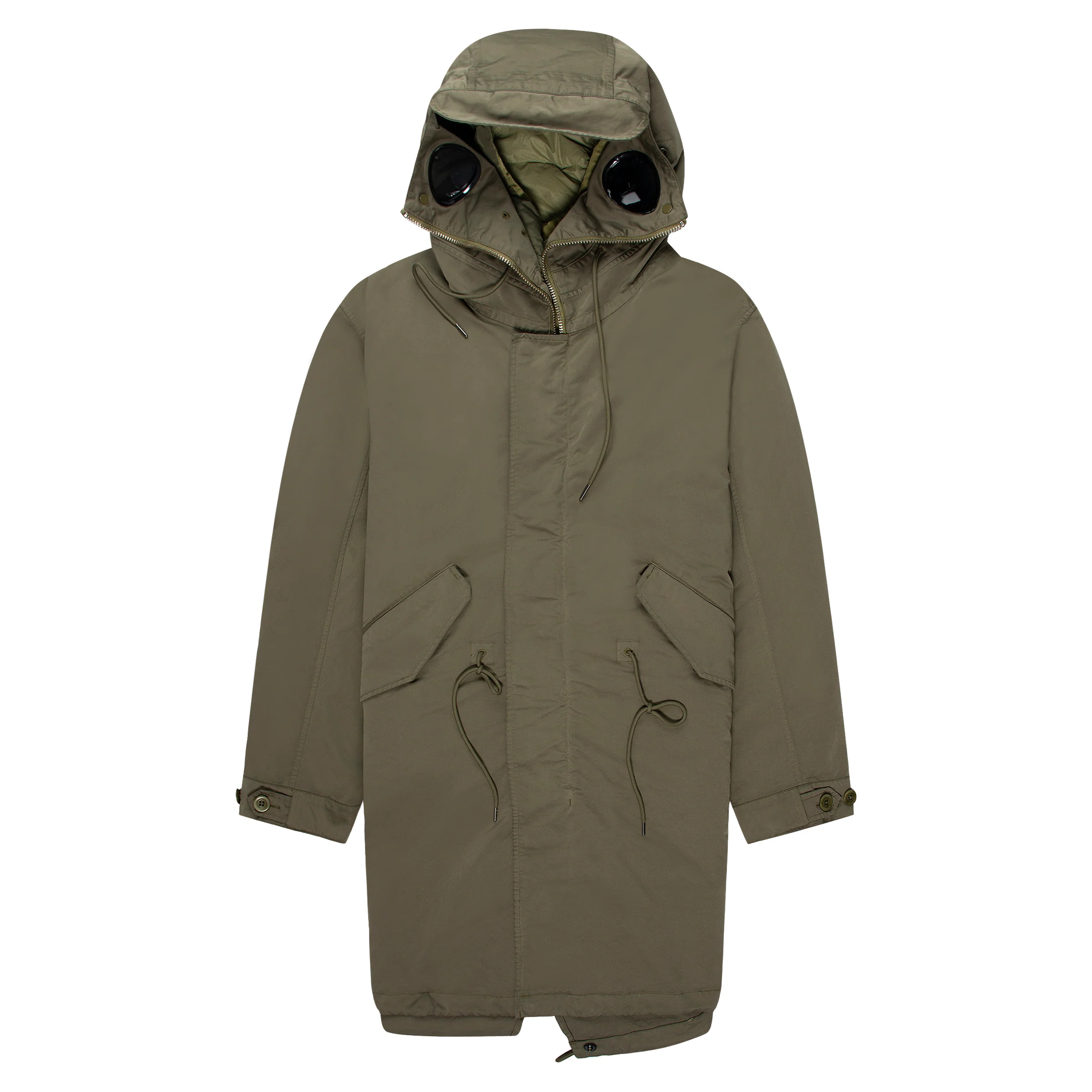C.P. Company Green Twill Hooded Parka