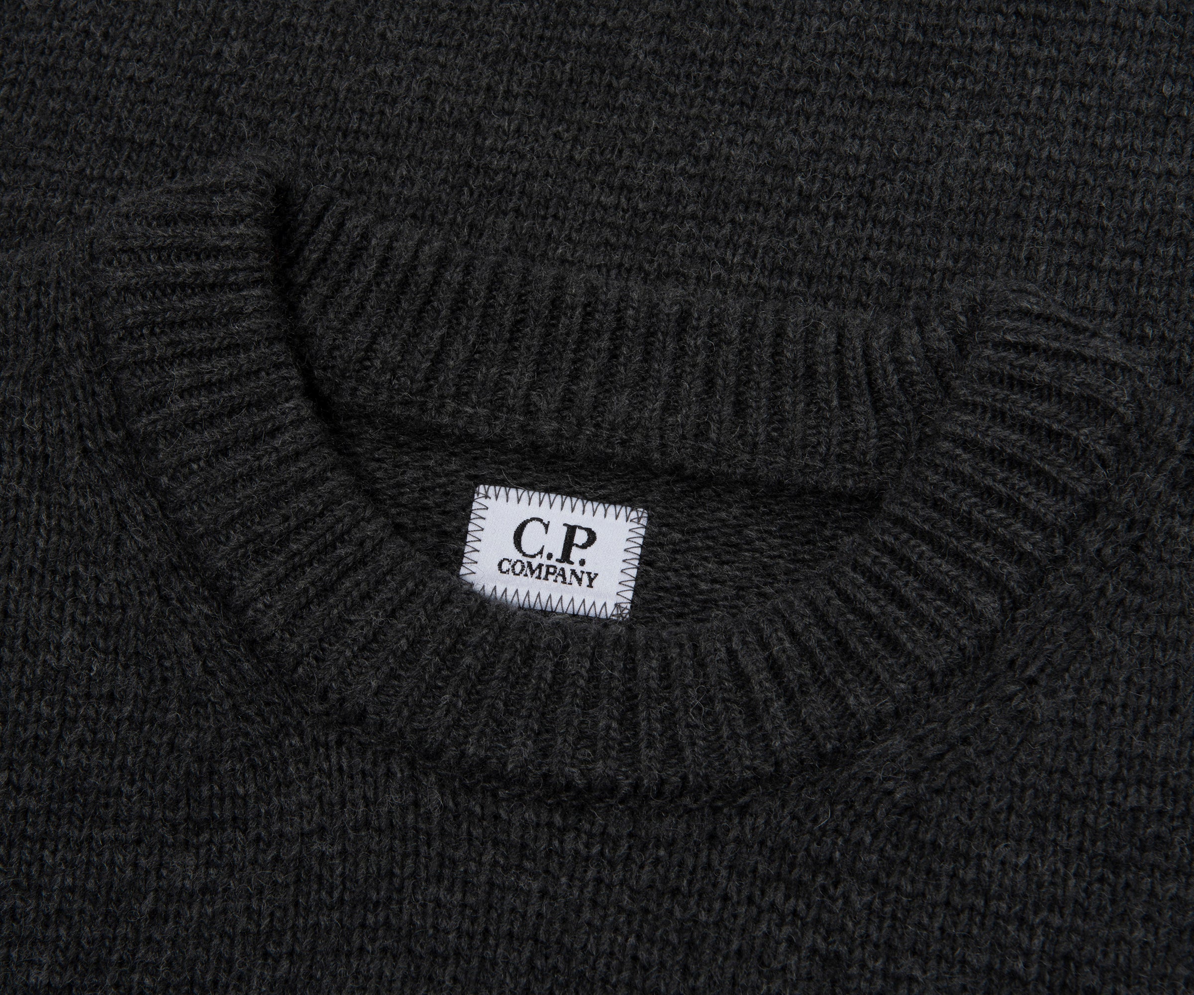 C.P. Company Grey Chest Pocket Knitted Sweater - Image 2