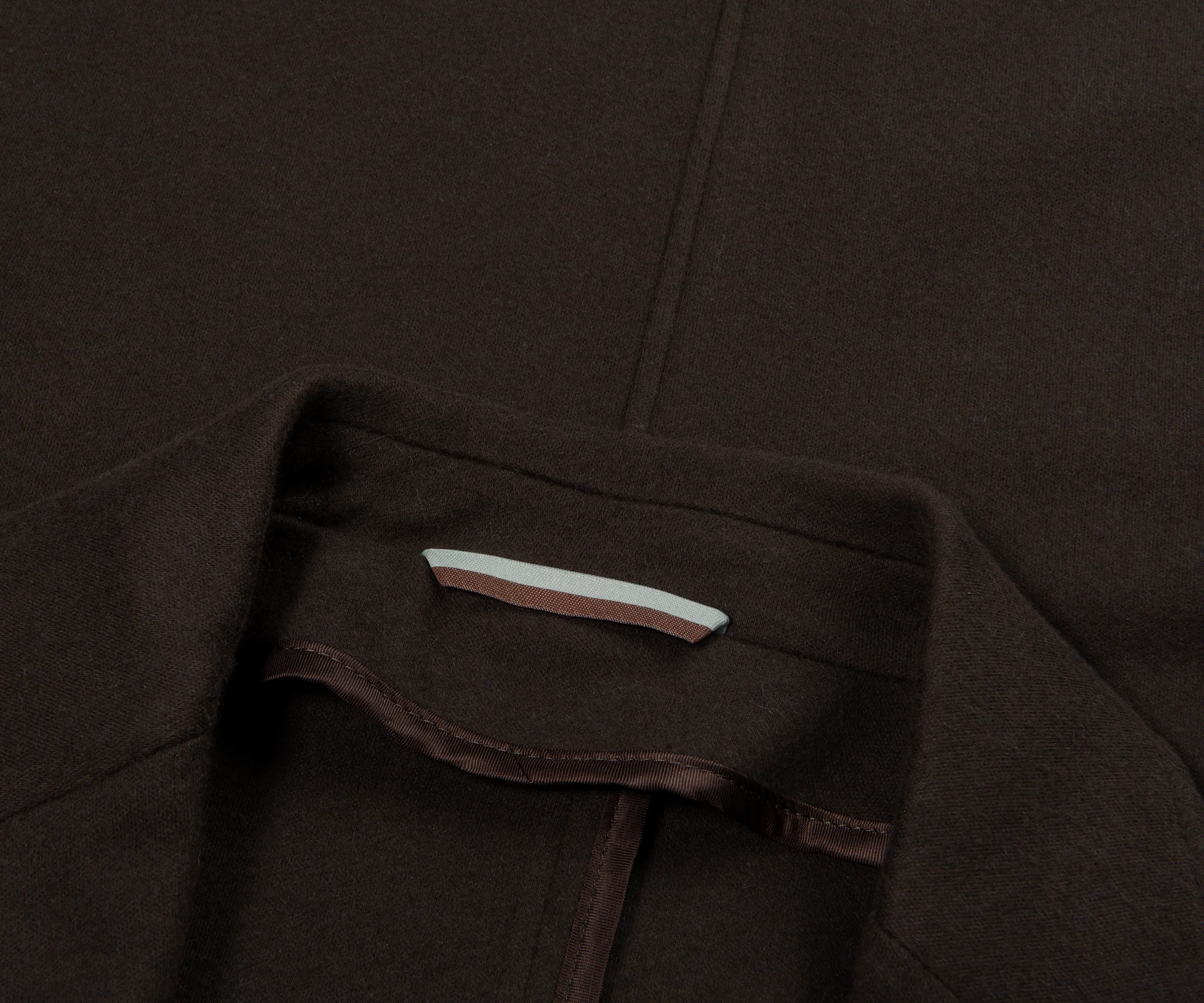 Canali Chocolate Cotton/Cashmere Blazer Jacket - Image 2