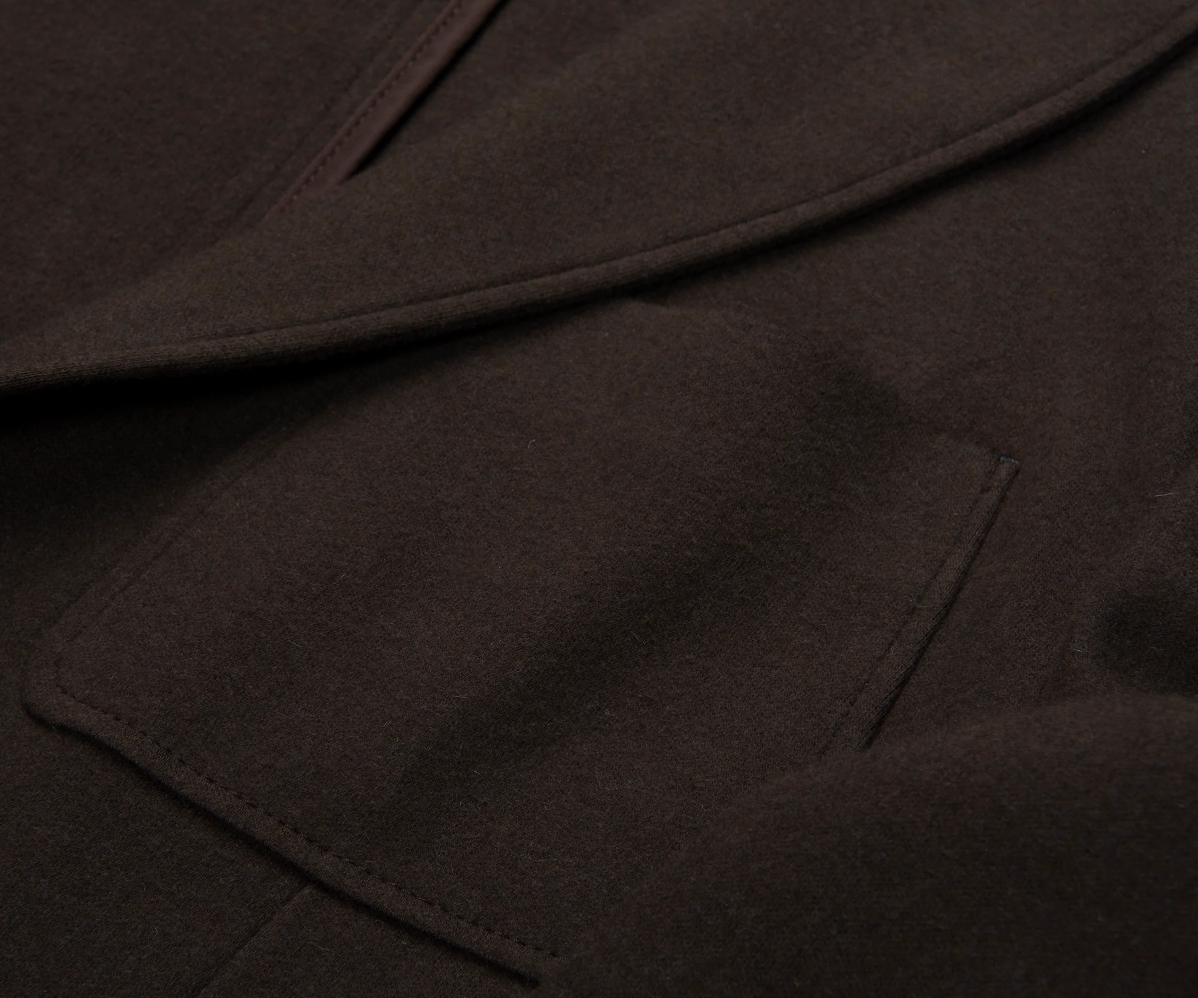Canali Chocolate Cotton/Cashmere Blazer Jacket - Image 4