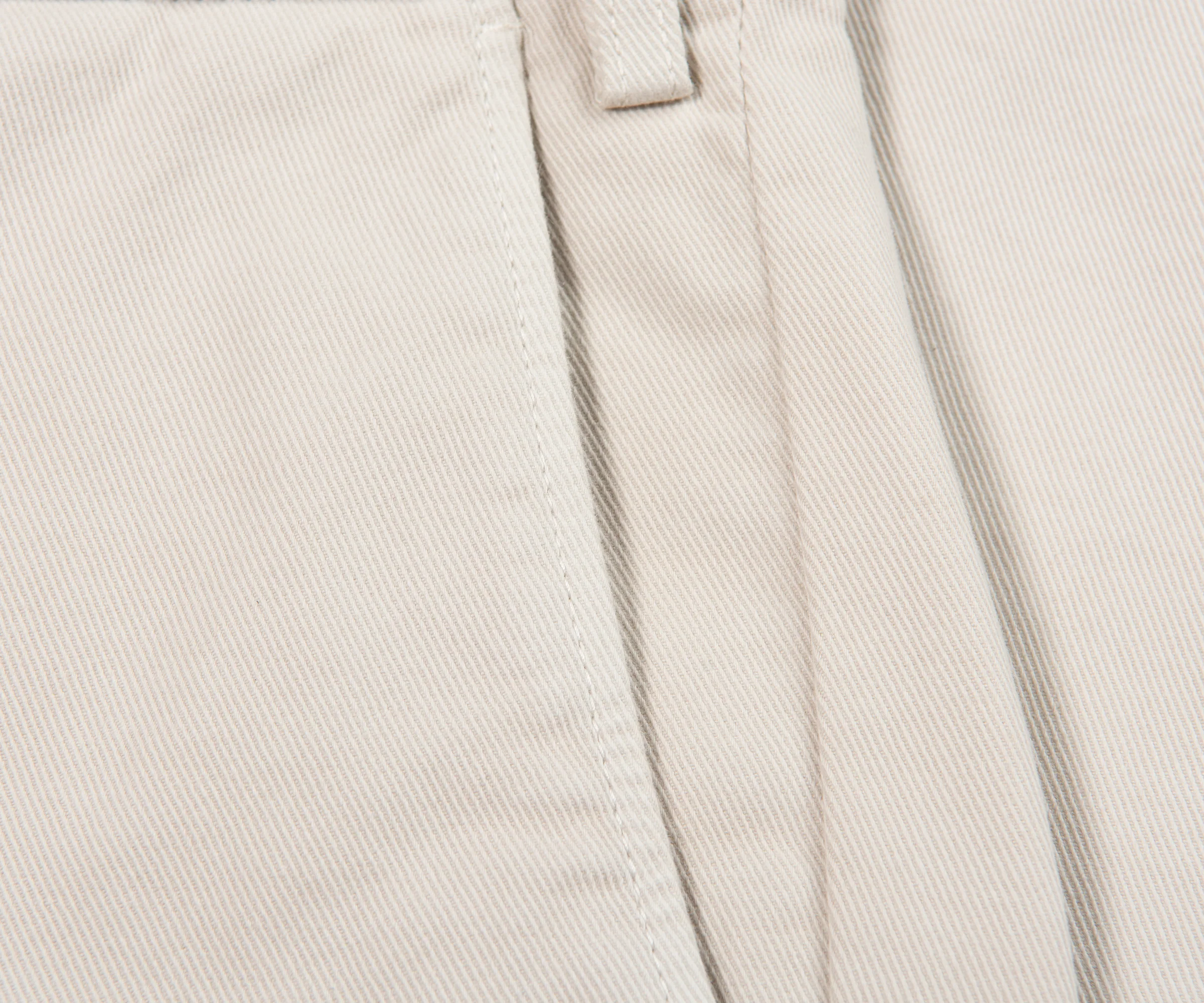 Canali Cream Soft Cotton Trousers - Image 4