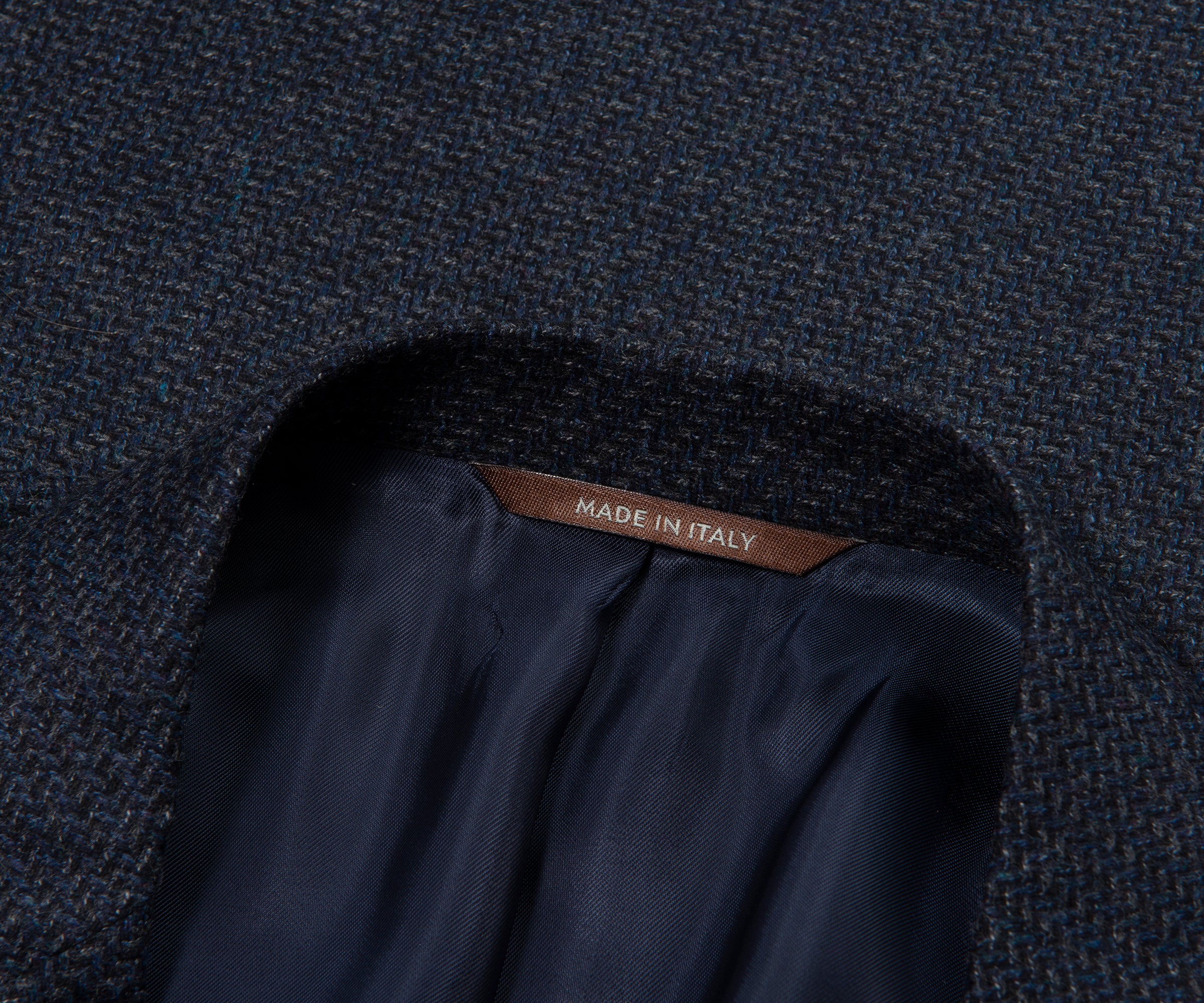 Canali Navy Kei Style Soft Wool Blazer Jacket - Image 2