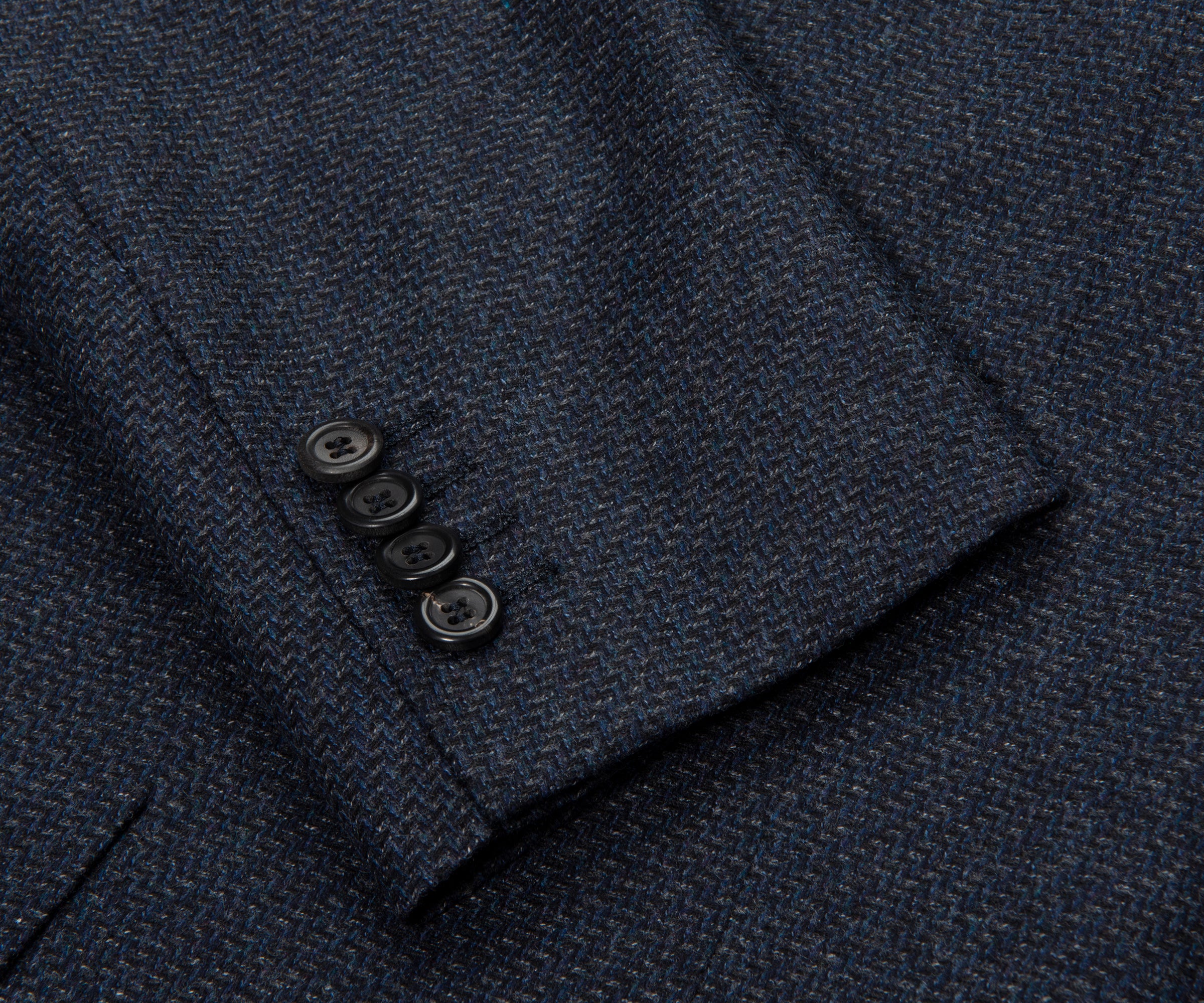 Canali Navy Kei Style Soft Wool Blazer Jacket - Image 5