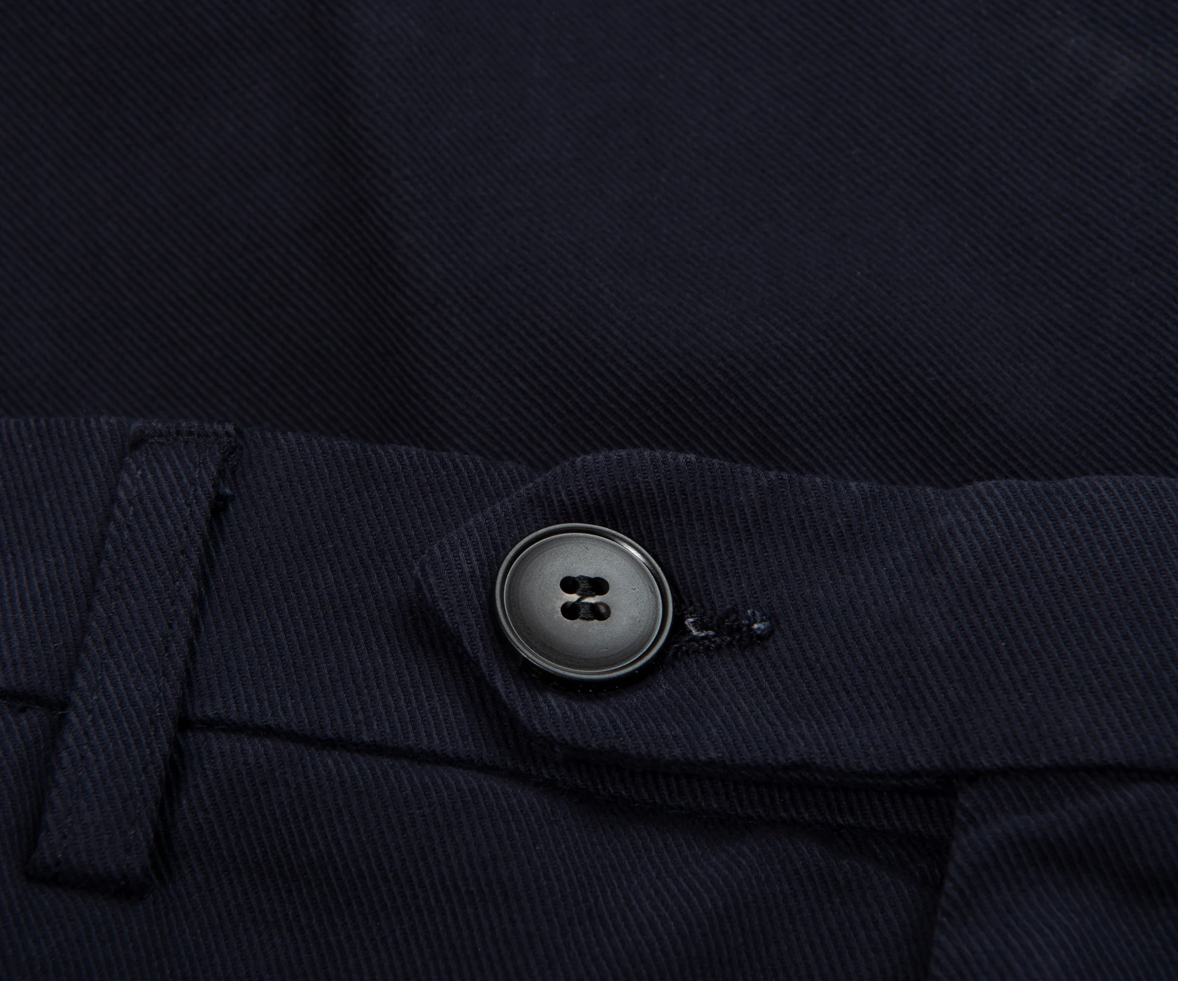 Canali Navy Soft Cotton Trousers - Image 2