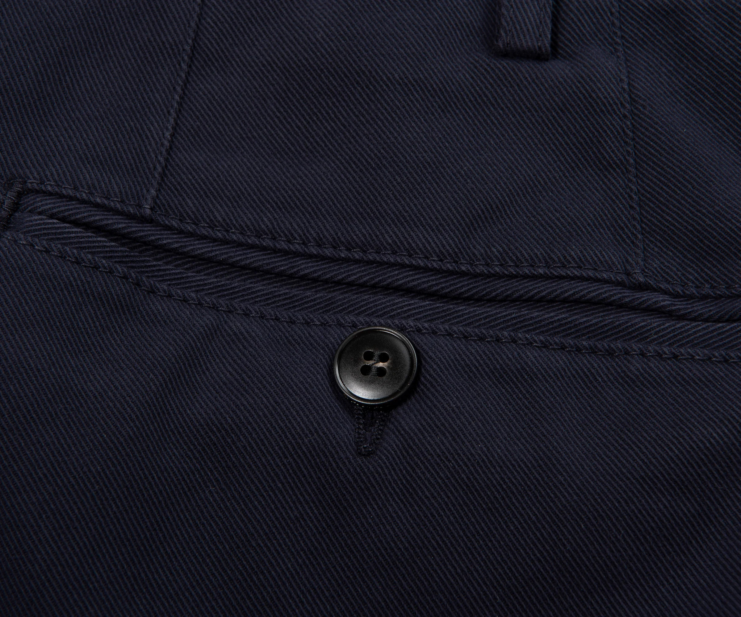 Canali Navy Soft Cotton Trousers - Image 4