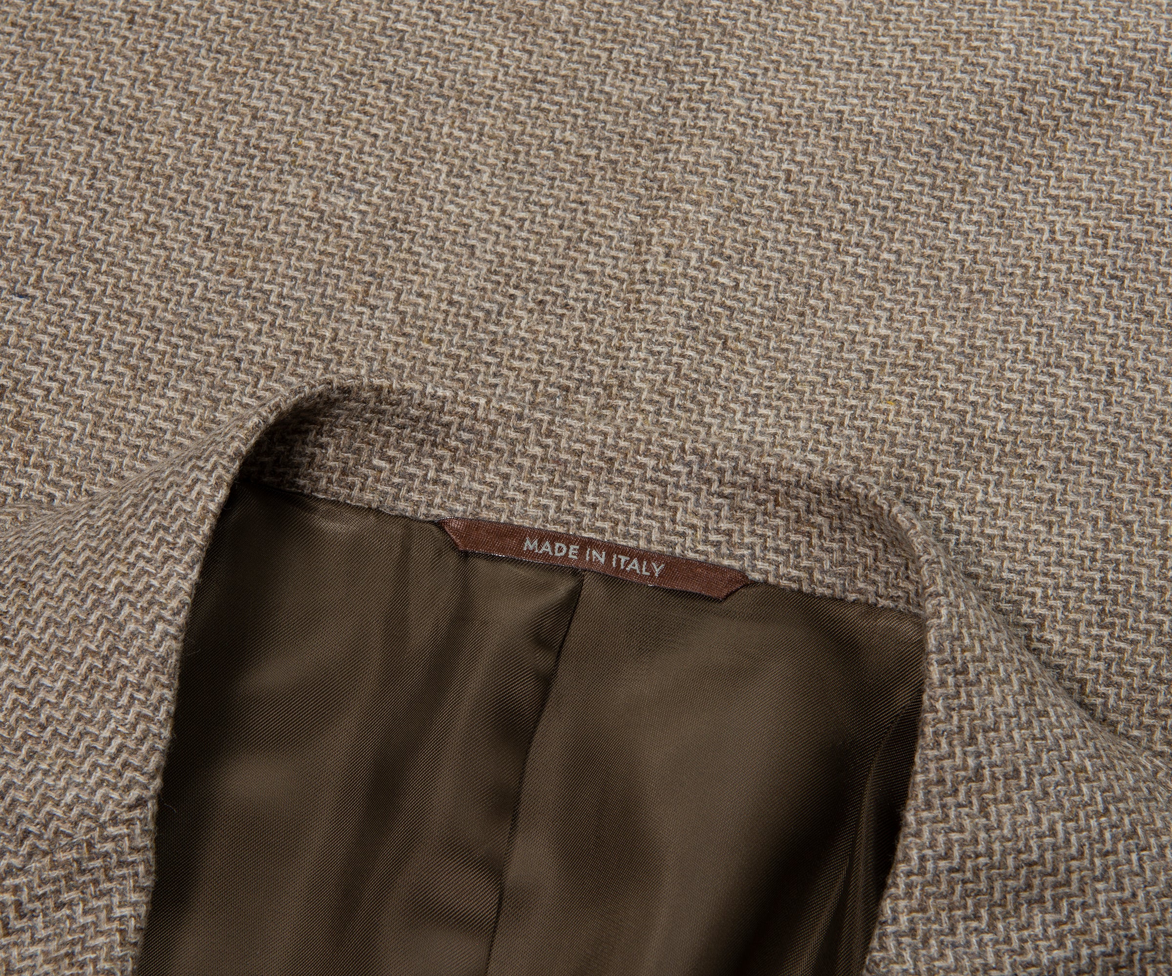 Canali Sand Kei Style Chevron Blazer Jacket - Image 2