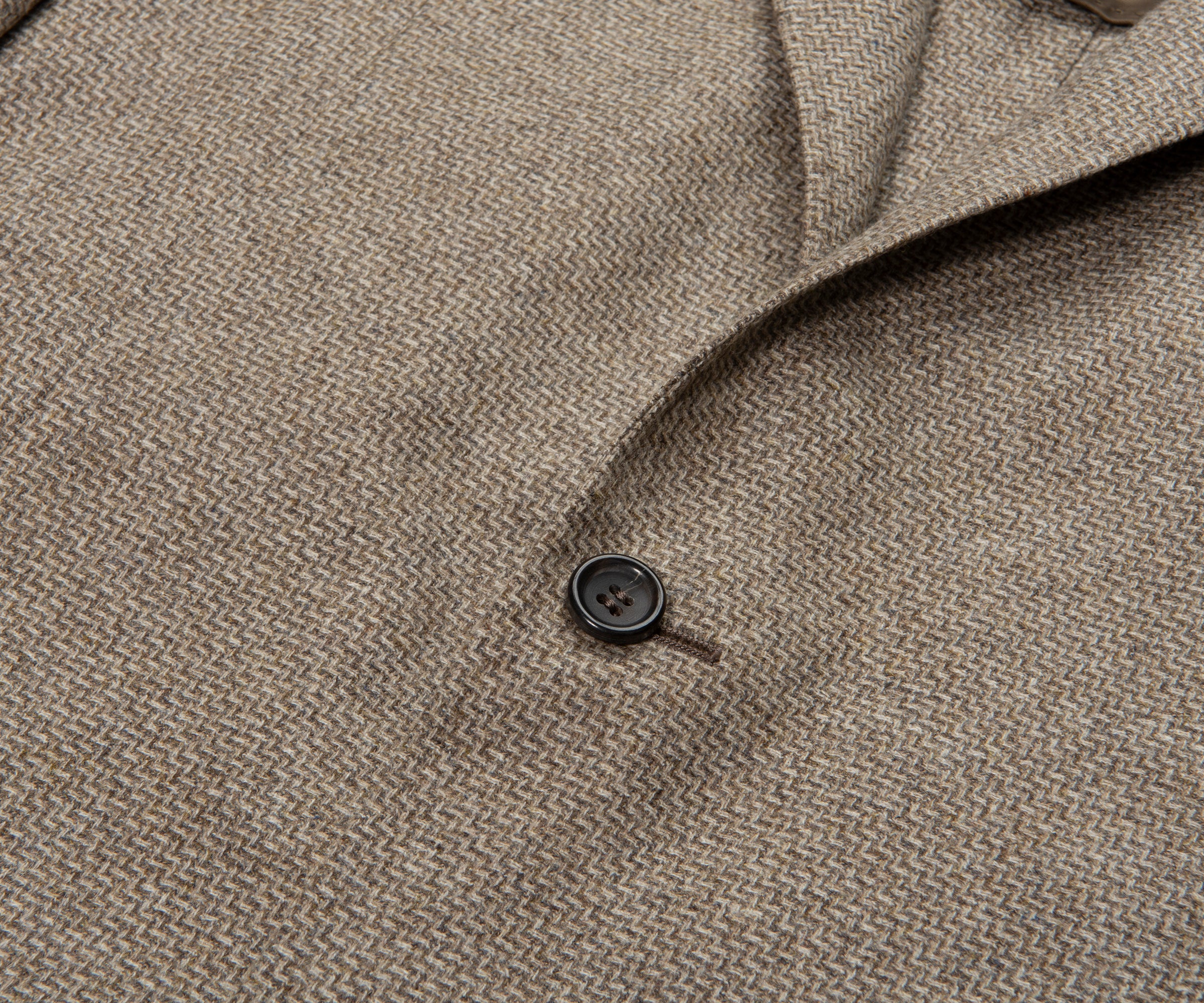 Canali Sand Kei Style Chevron Blazer Jacket - Image 3