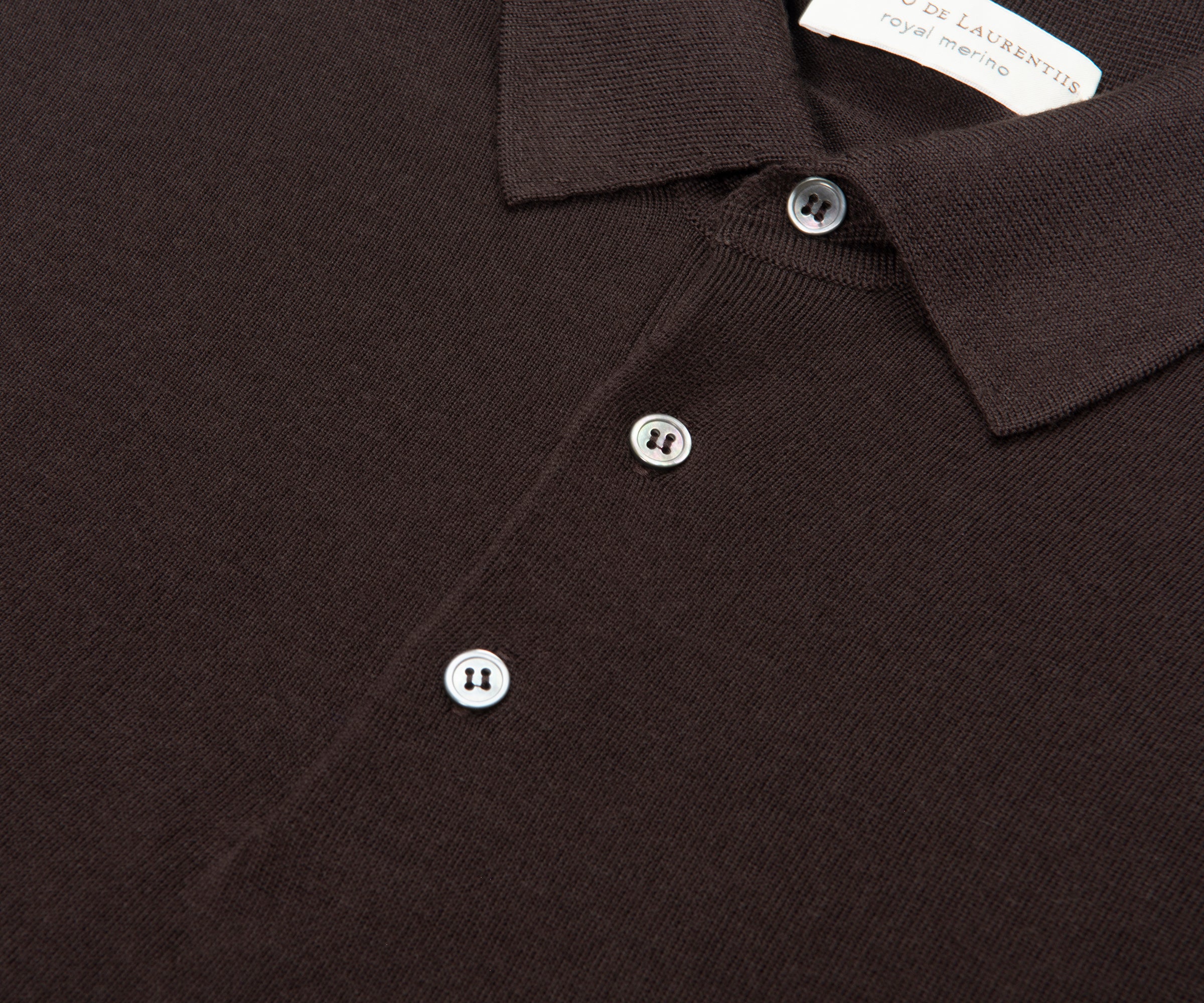 Filippo Latte Merino Wool Polo - Image 3
