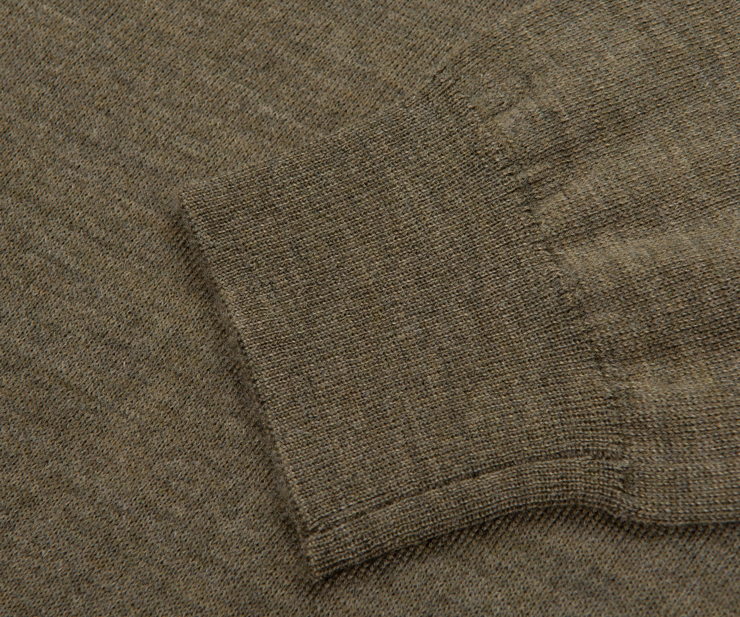 Ralph Lauren Green Merino Wool L/S Polo - Image 5