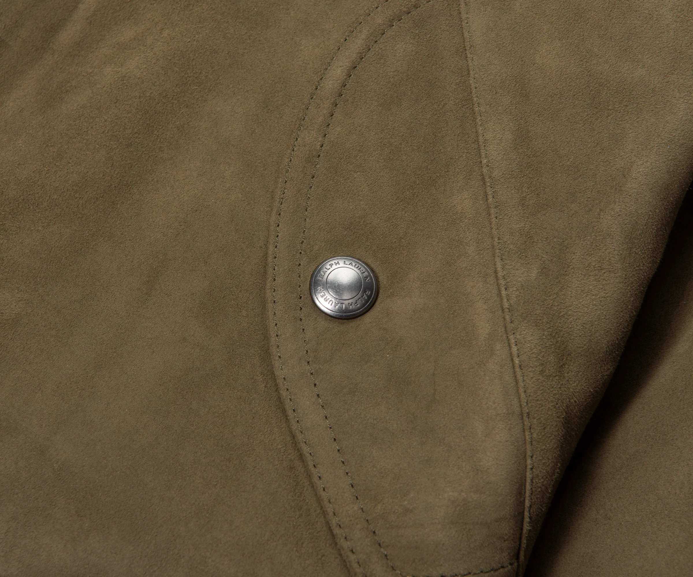 Ralph Lauren Green Suede Jacket - Image 5