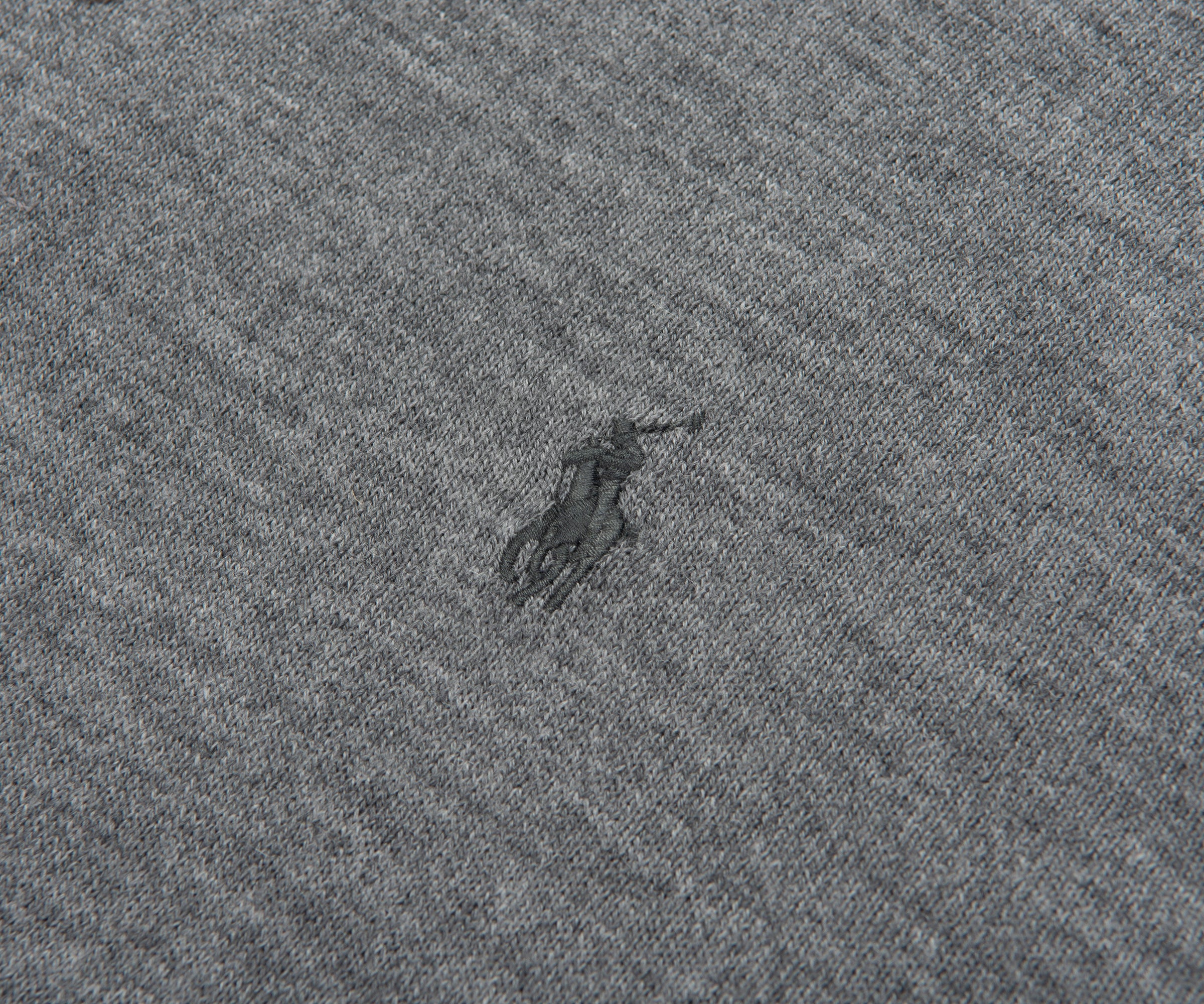 Ralph Lauren Grey Merino Wool L/S Polo - Image 4