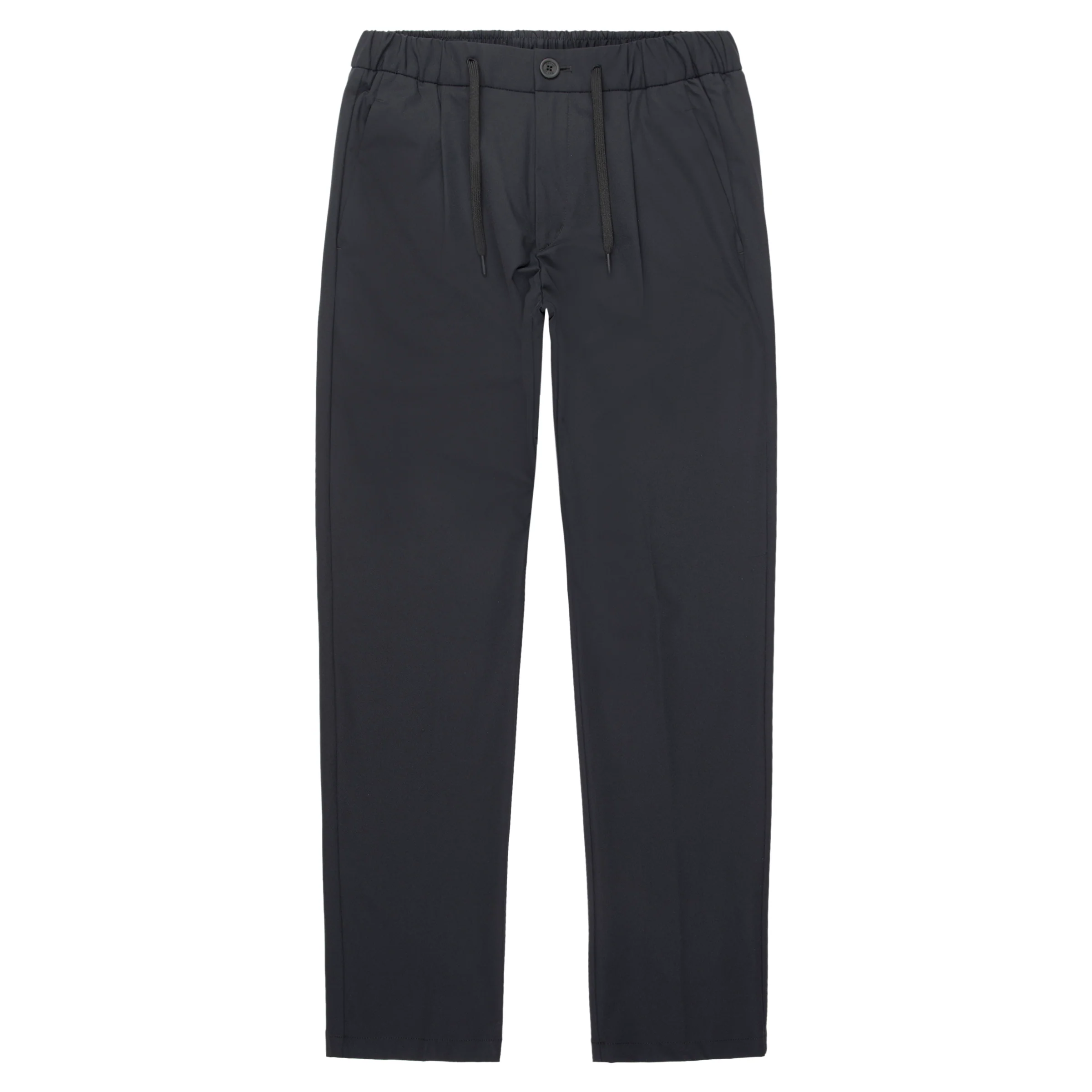 Herno Black Nylon Tie Waist Trousers