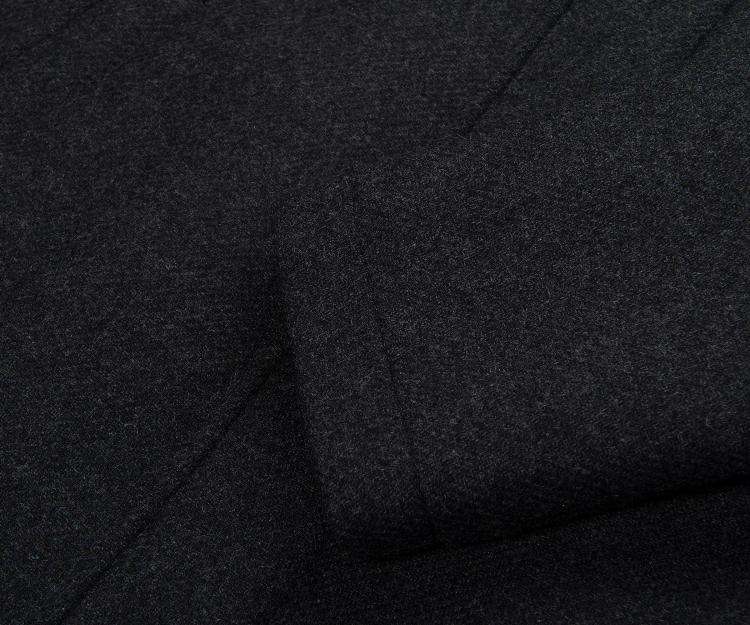Herno Grey Fur Collard Woolen Overcoat - Image 6