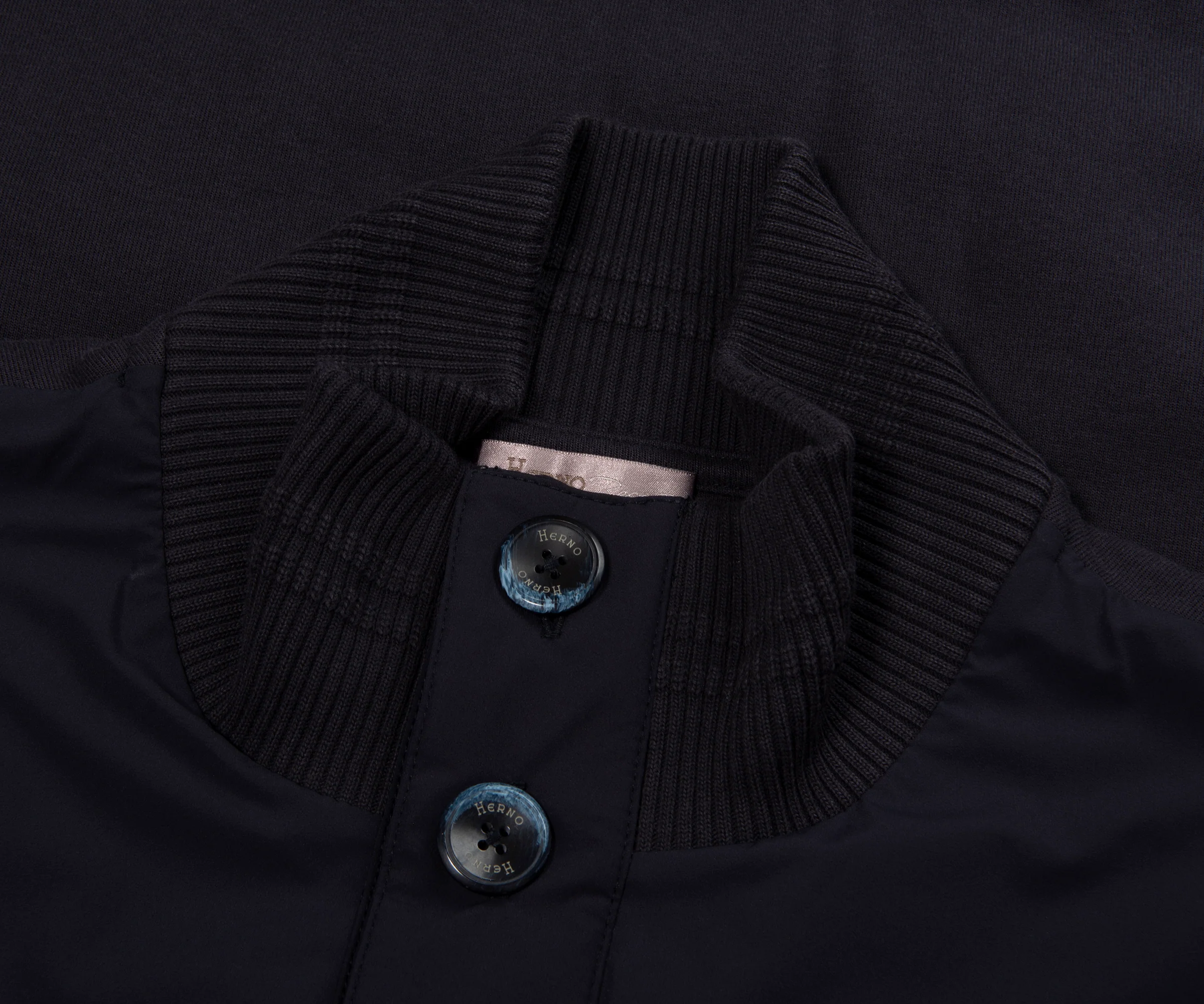 Herno Navy Blouson Full Button Jacket - Image 2