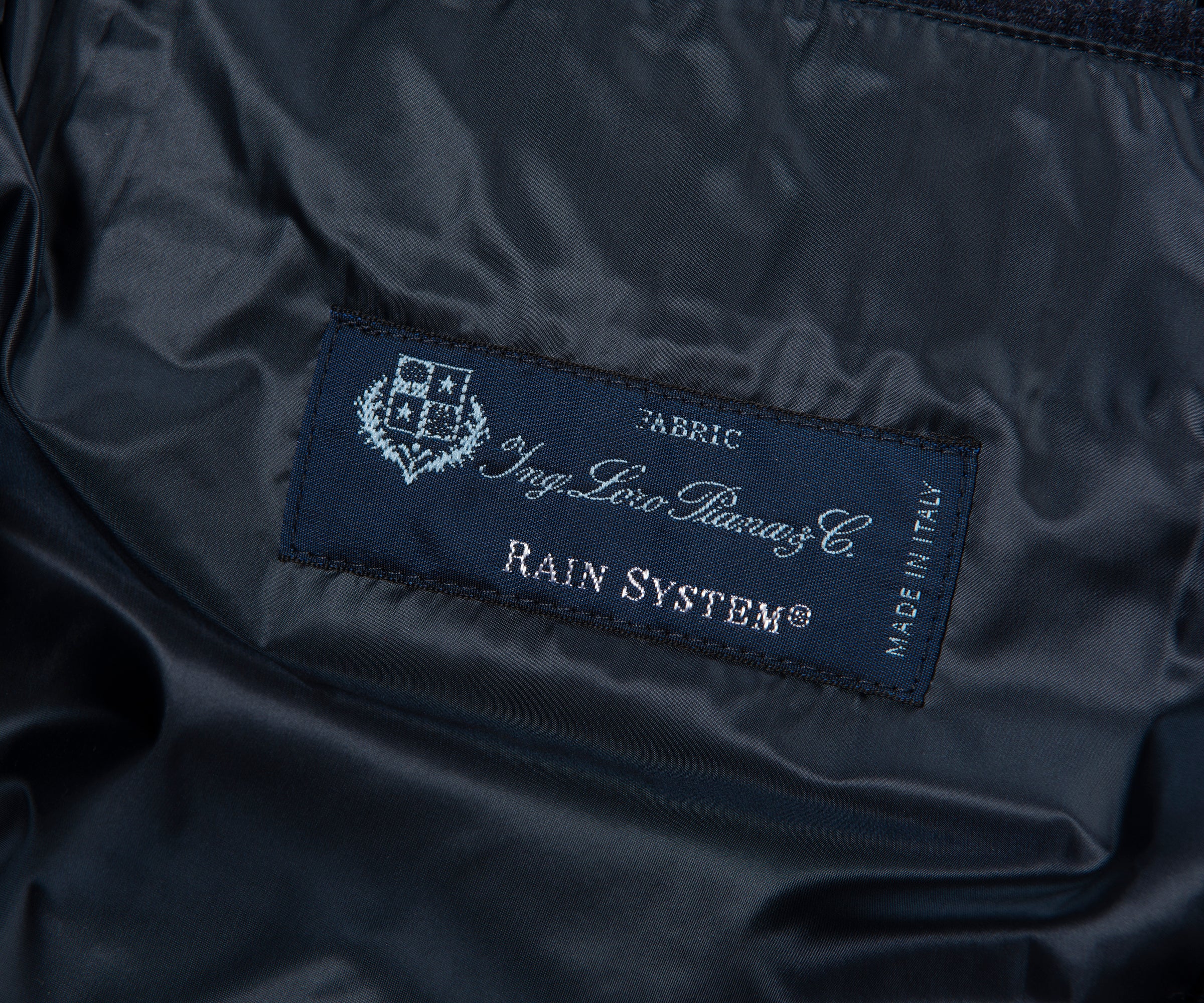 Herno Navy Checked Wool Puffer Bomber - Image 4