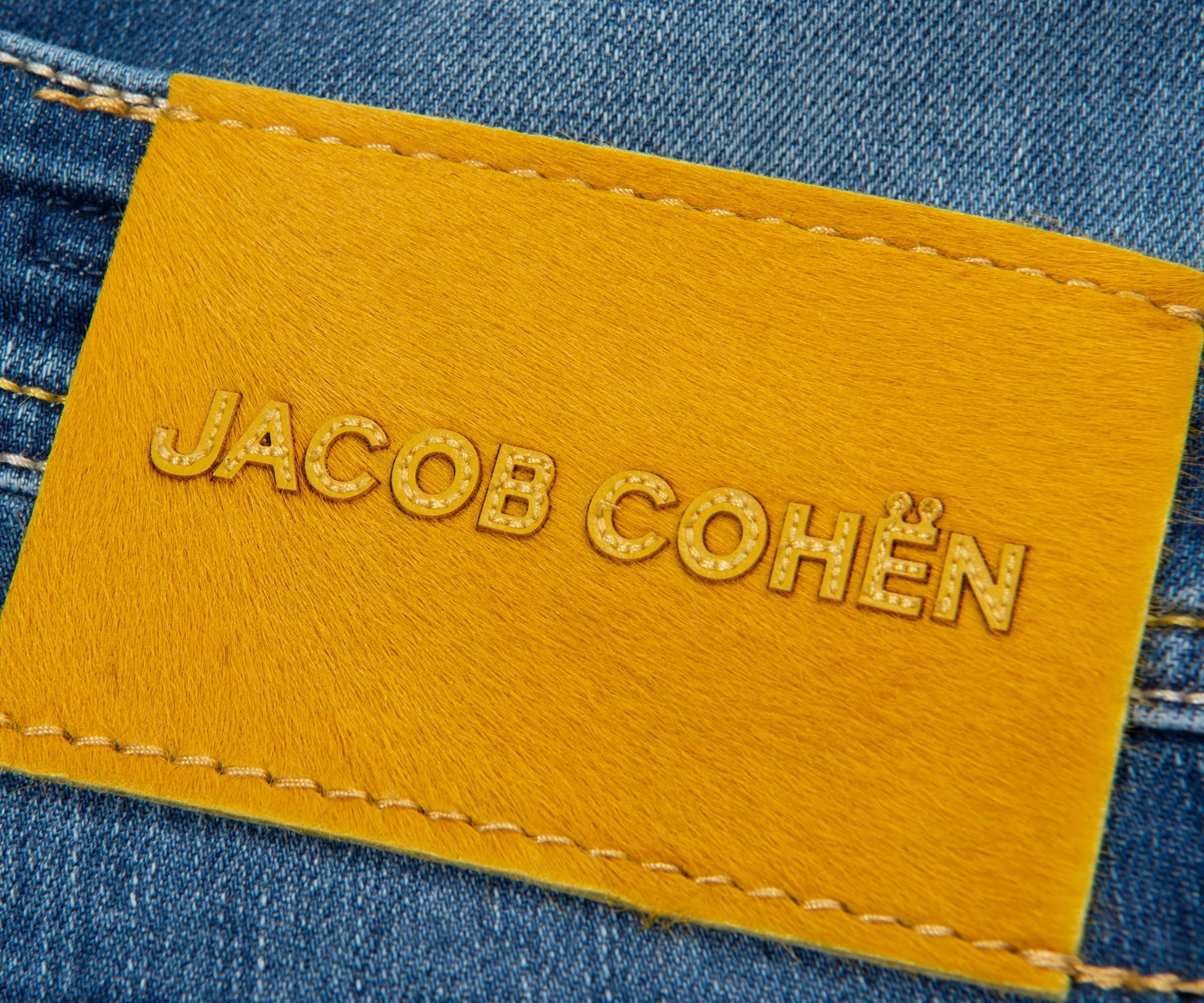 Jacob Cohen Eduard Blue Yellow Patch Jeans - Image 4