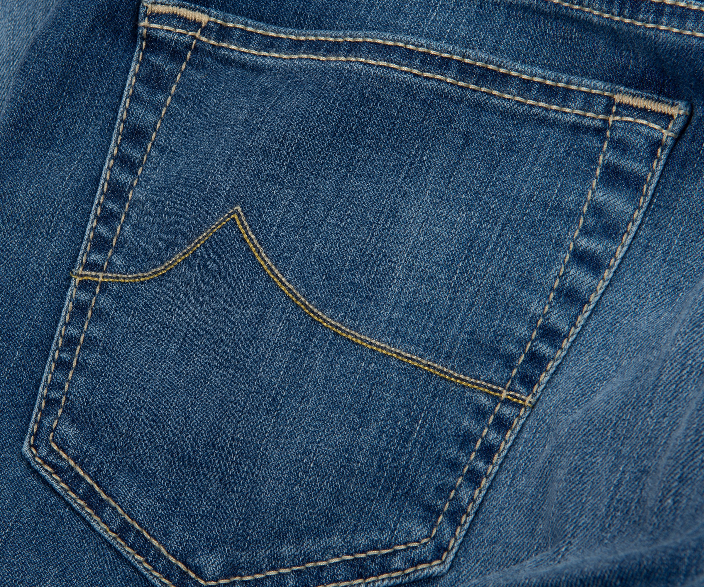 Jacob Cohen Eduard Blue Yellow Patch Jeans - Image 5