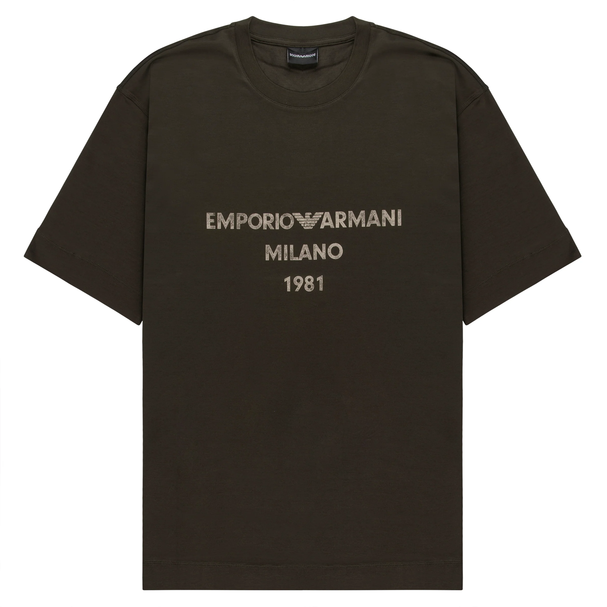 Emporio Armani Khaki Milano T-Shirt