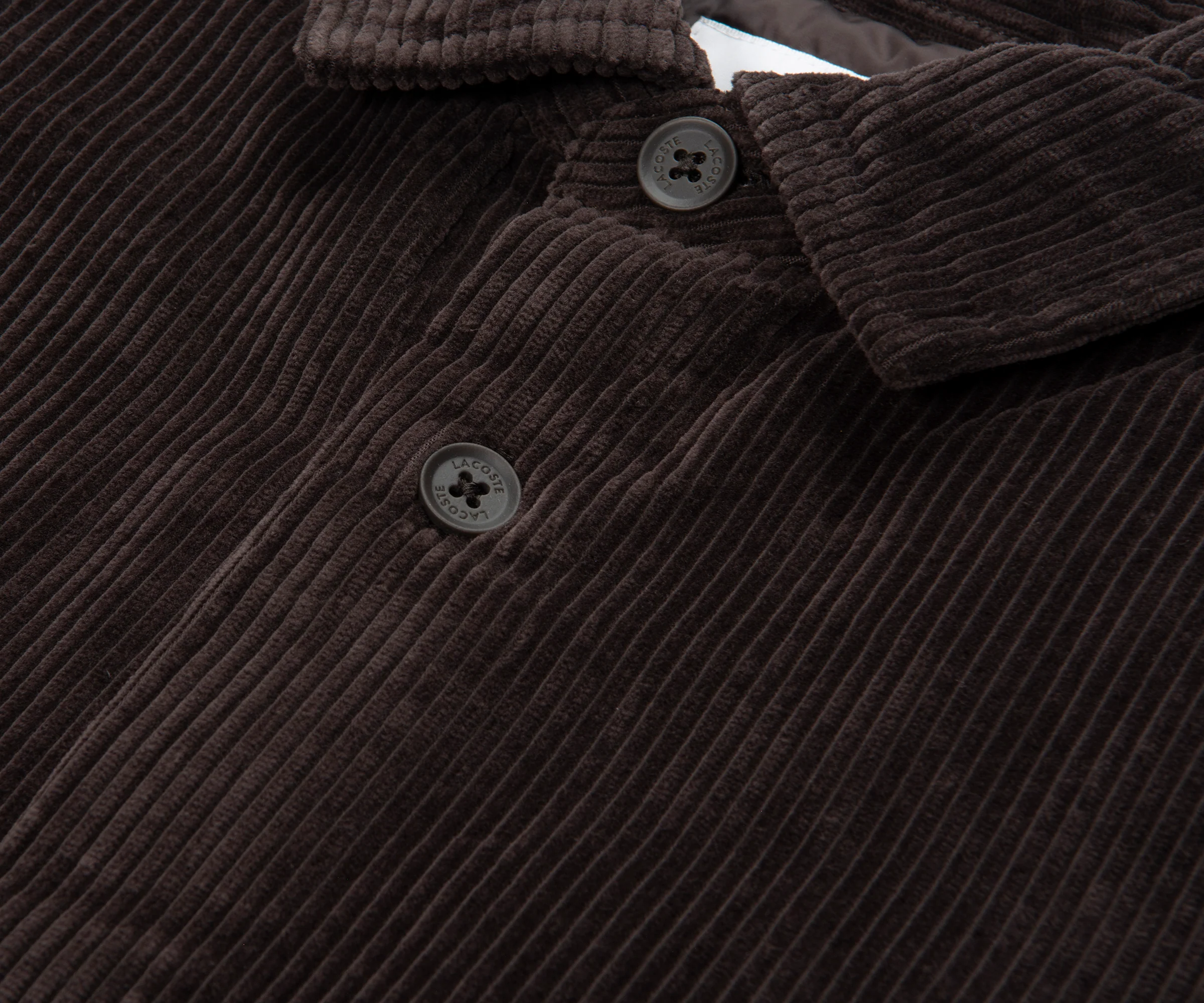 Lacoste Brown Cord Overshirt - Image 3