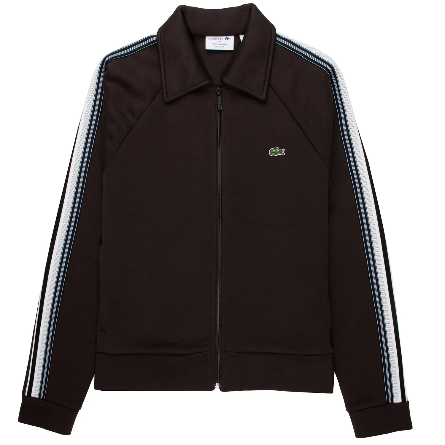 Lacoste Brown Zipped Track-Top
