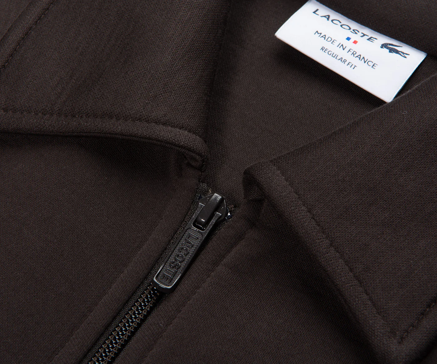 Lacoste Brown Zipped Track-Top - Image 3