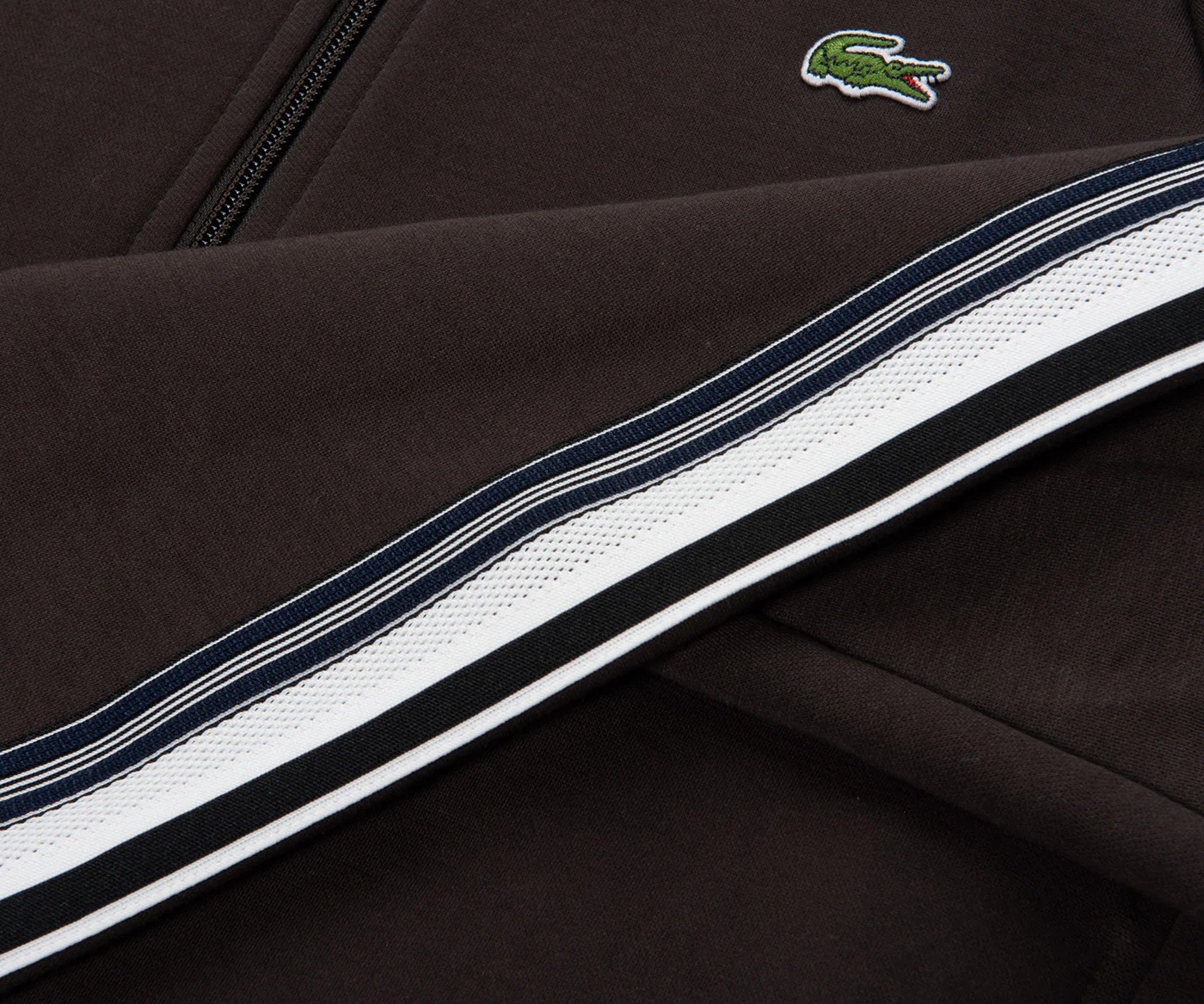 Lacoste Brown Zipped Track-Top - Image 6