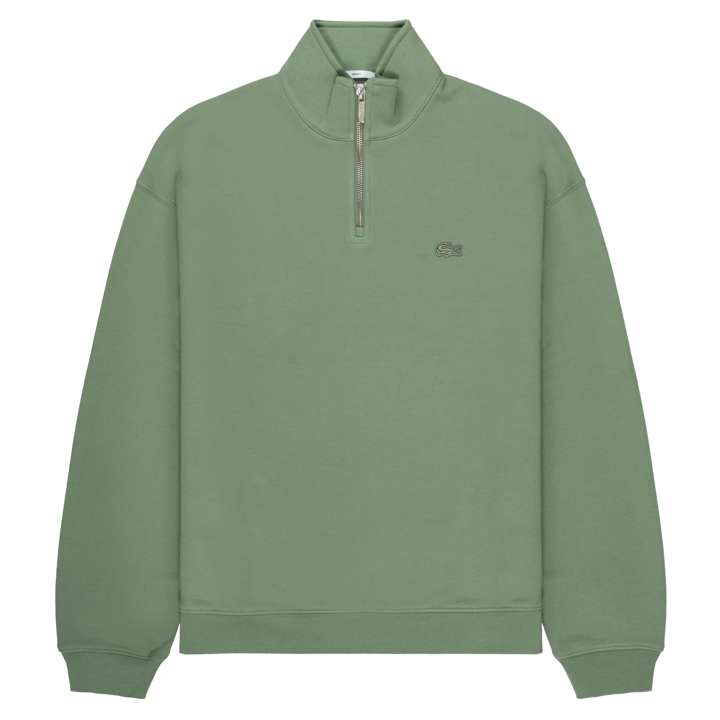 Lacoste Green Heavy Fleece Zipper Neck 1/4 Zip