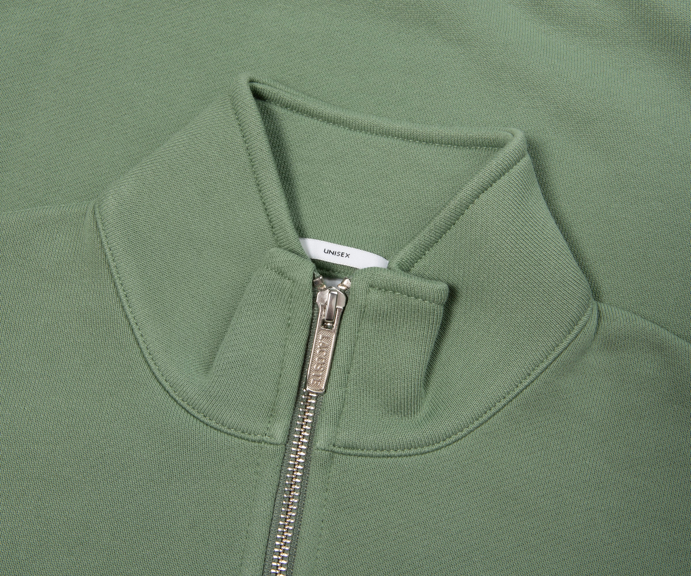 Lacoste Green Heavy Fleece Zipper Neck 1/4 Zip - Image 2
