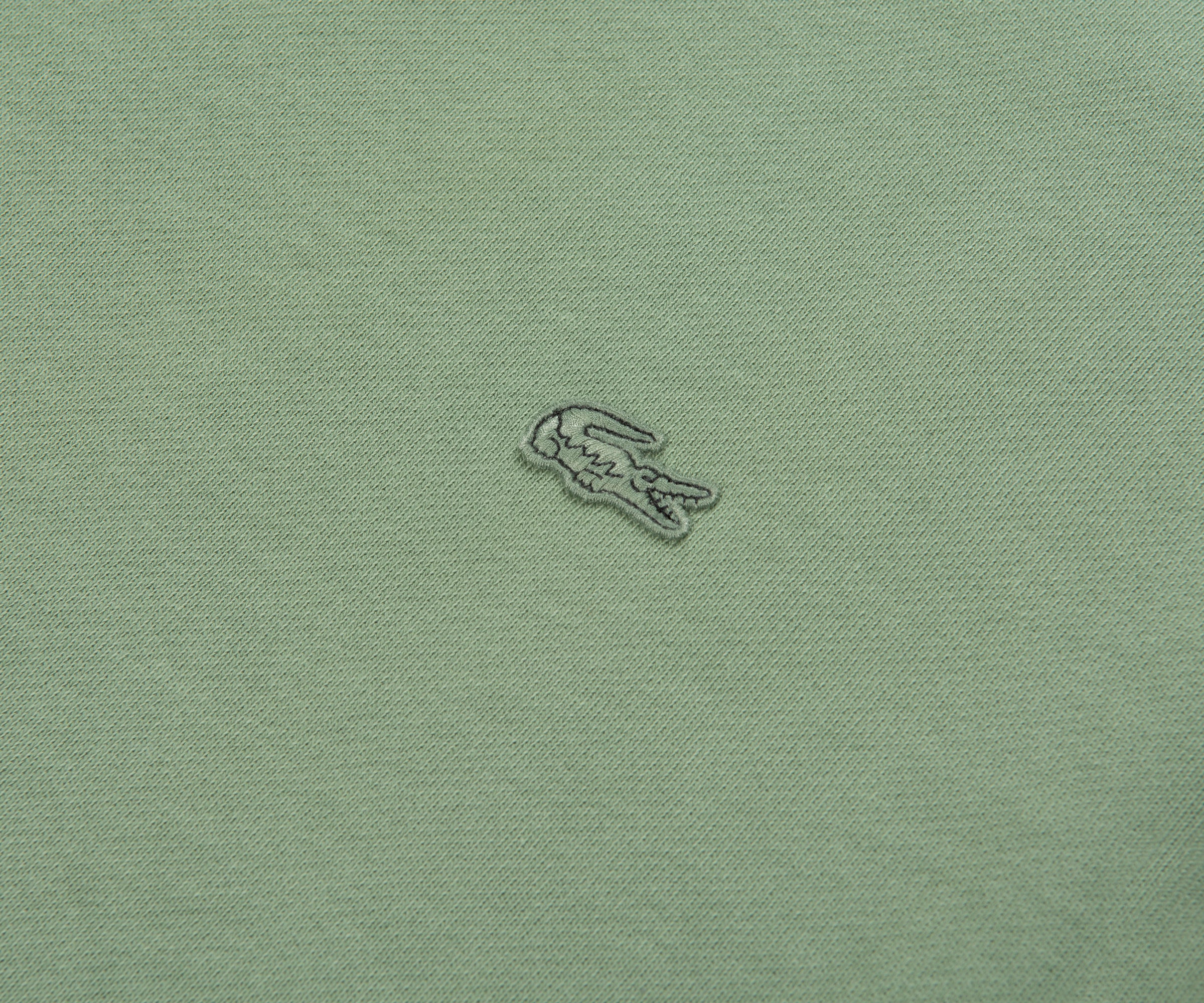 Lacoste Green Loose Fit Heavy Fleece Sweatshirt - Image 3