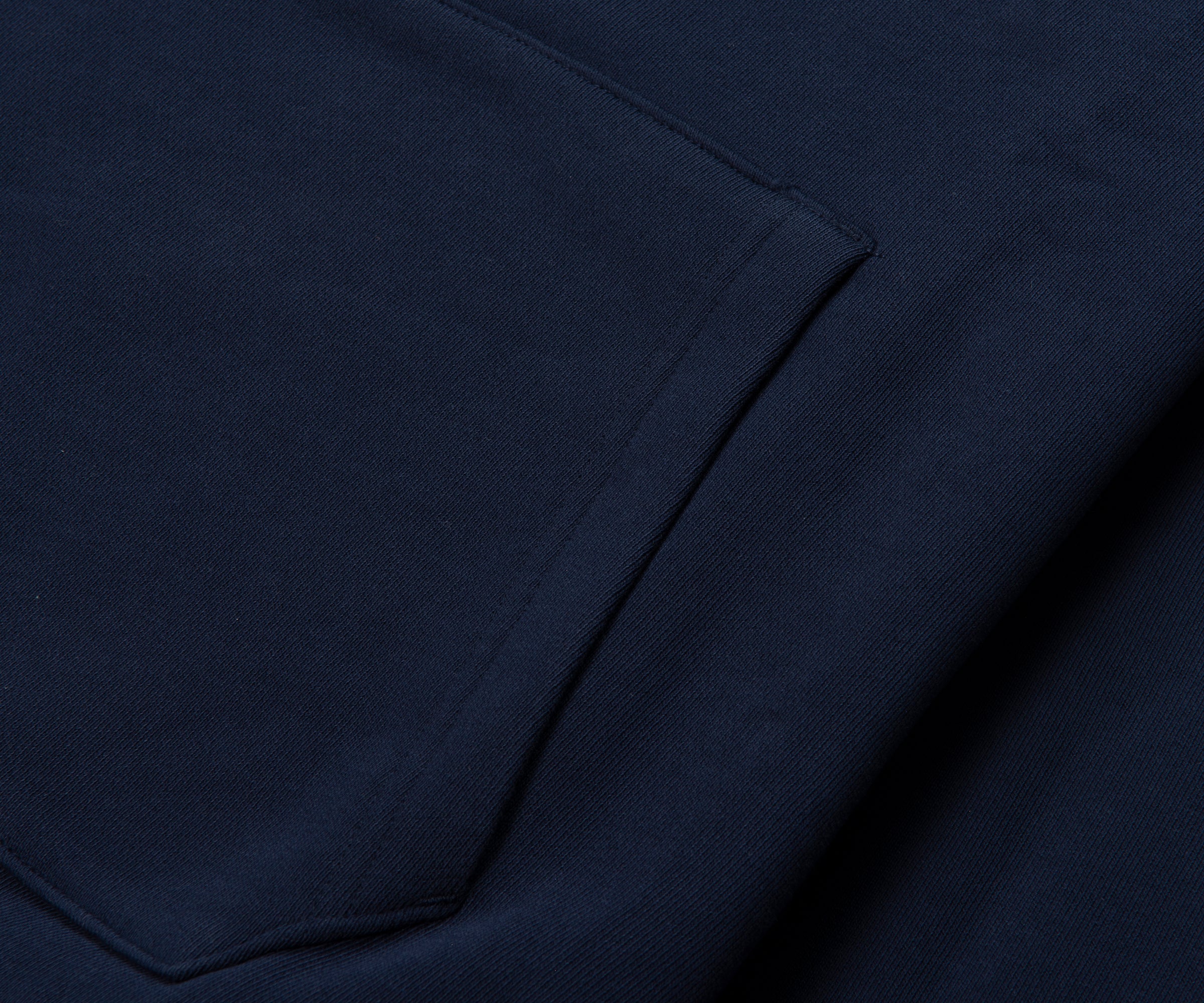 Lacoste Navy Heavy Fleece Hoodie - Image 6