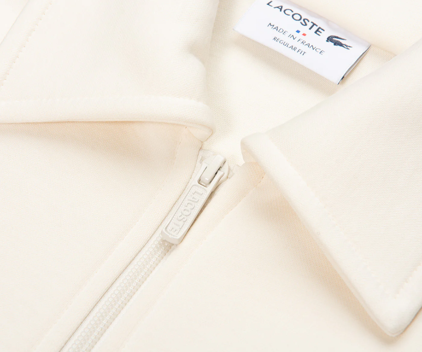 Lacoste White Zipped Track-Top - Image 3
