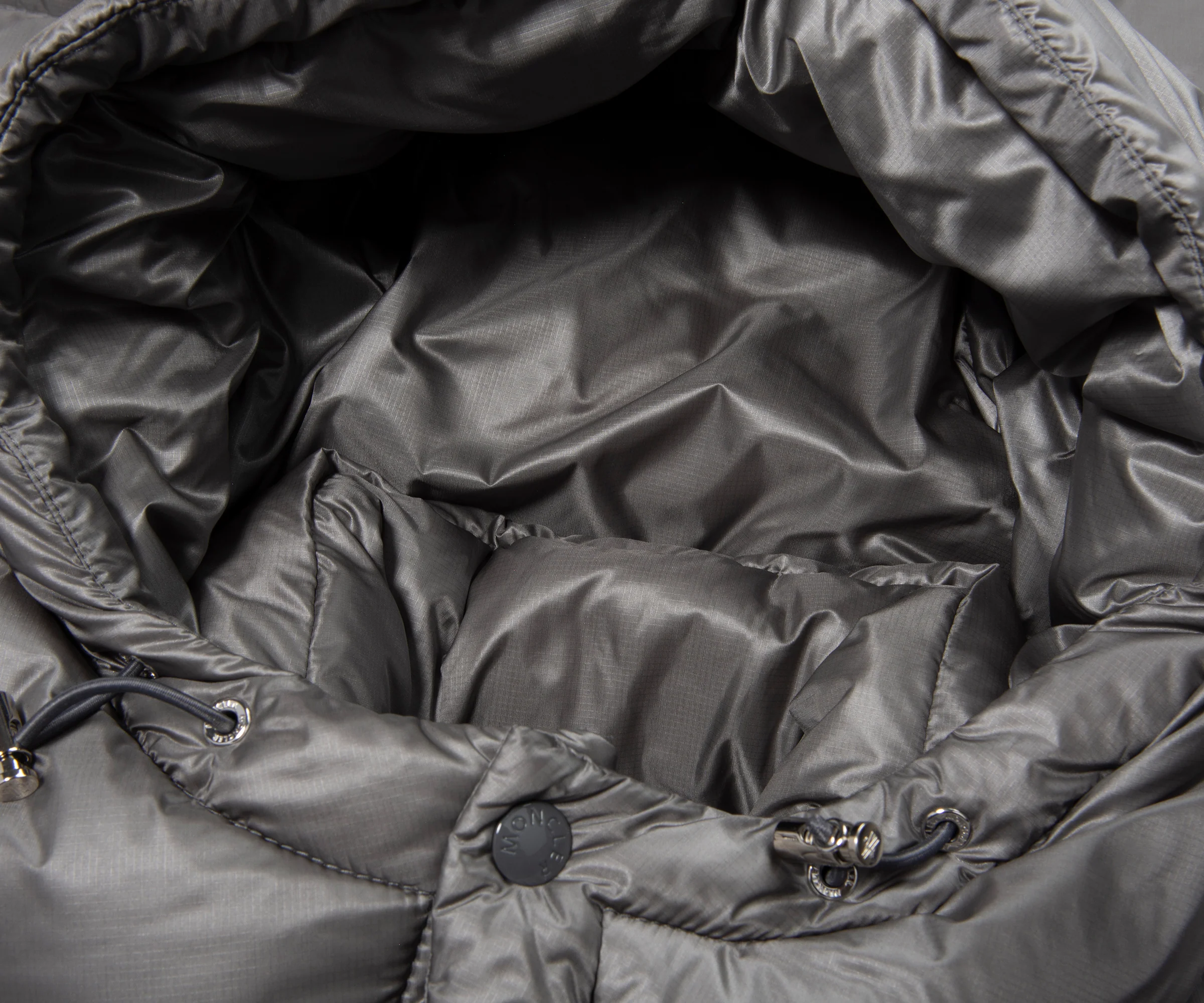 Moncler Couyere Silver Hooded Puffer Jacket - Image 2
